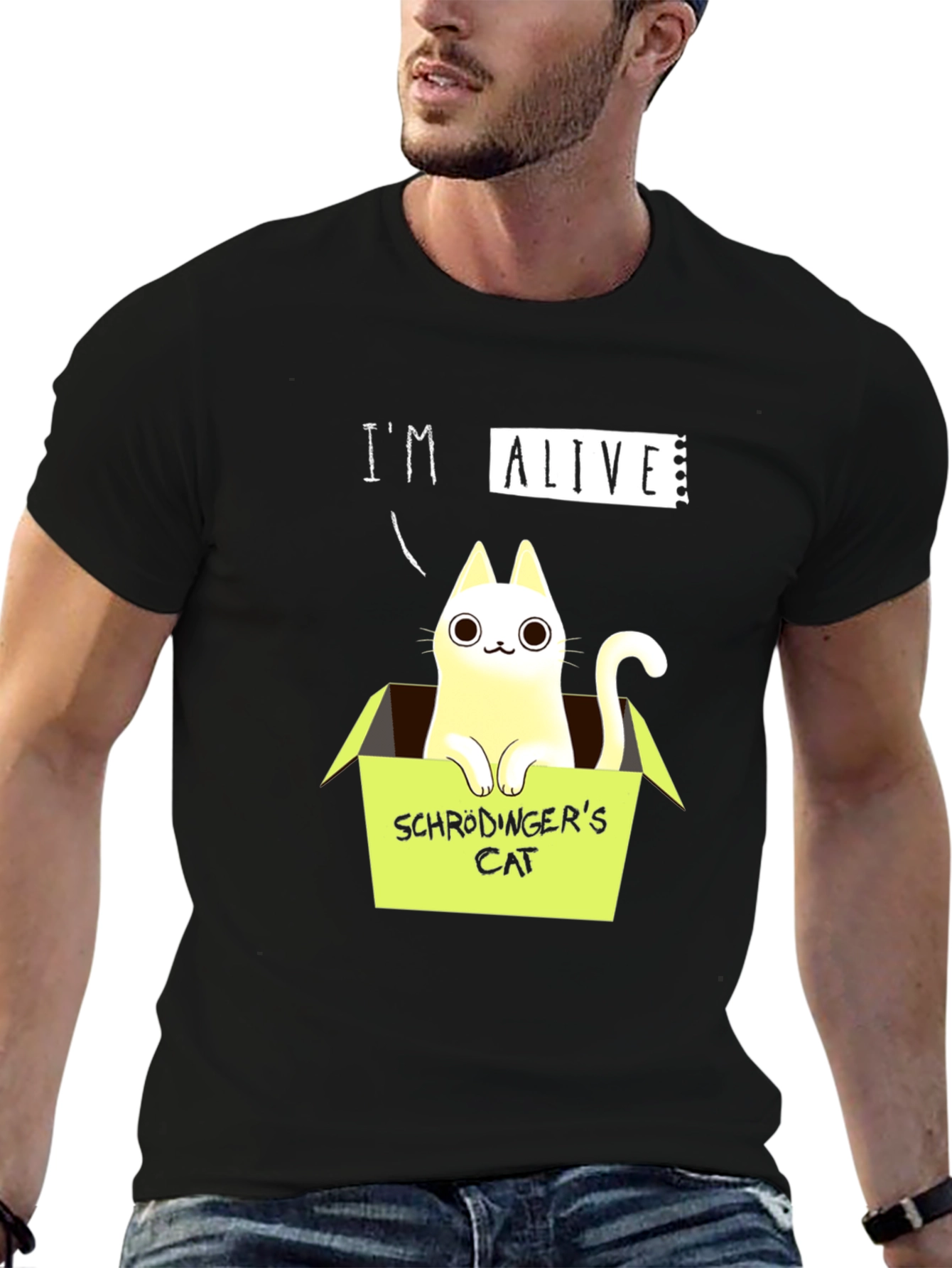 Schrödingers Cat T-Shirt - Im Alive!