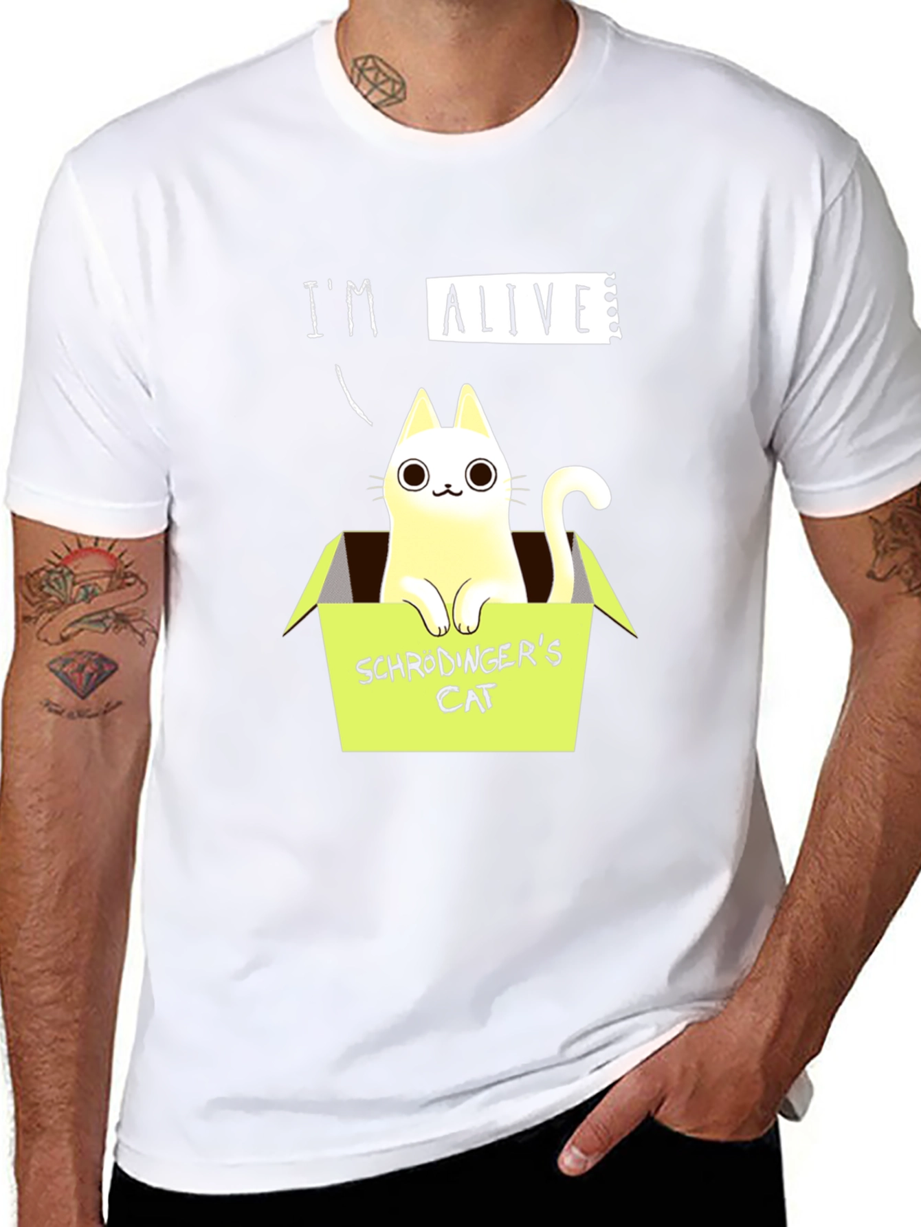 Schrödingers Cat T-Shirt - Im Alive!