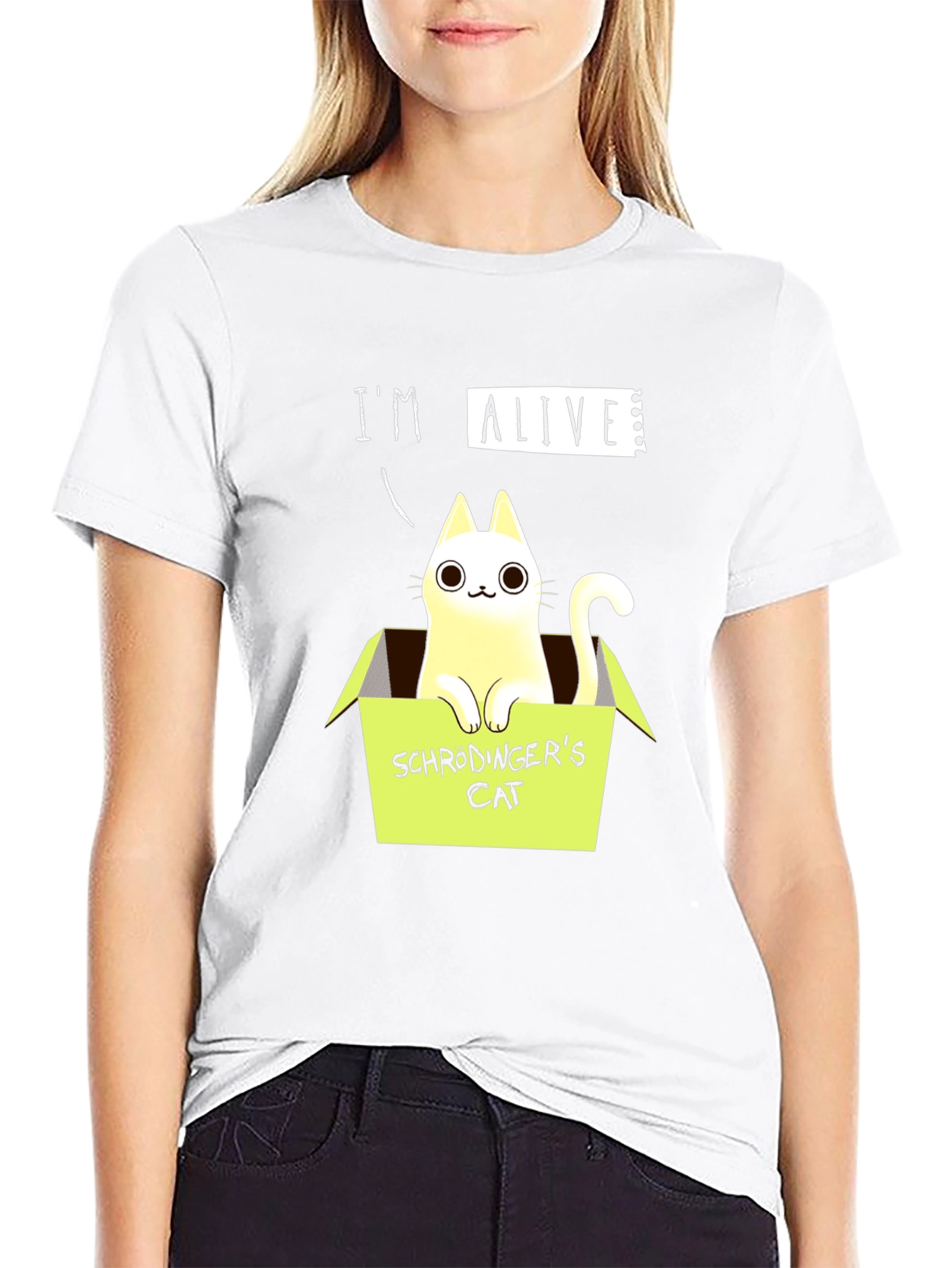 Schrödingers Cat T-Shirt - Im Alive!