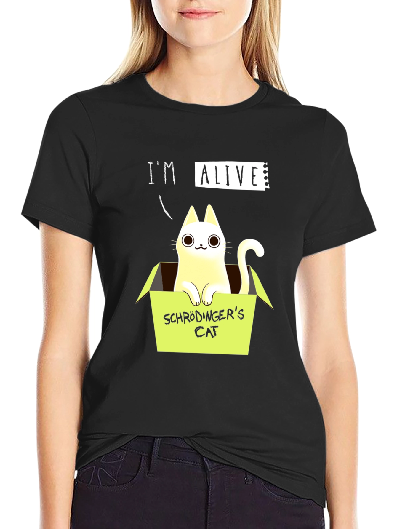 Schrödingers Cat T-Shirt - Im Alive!