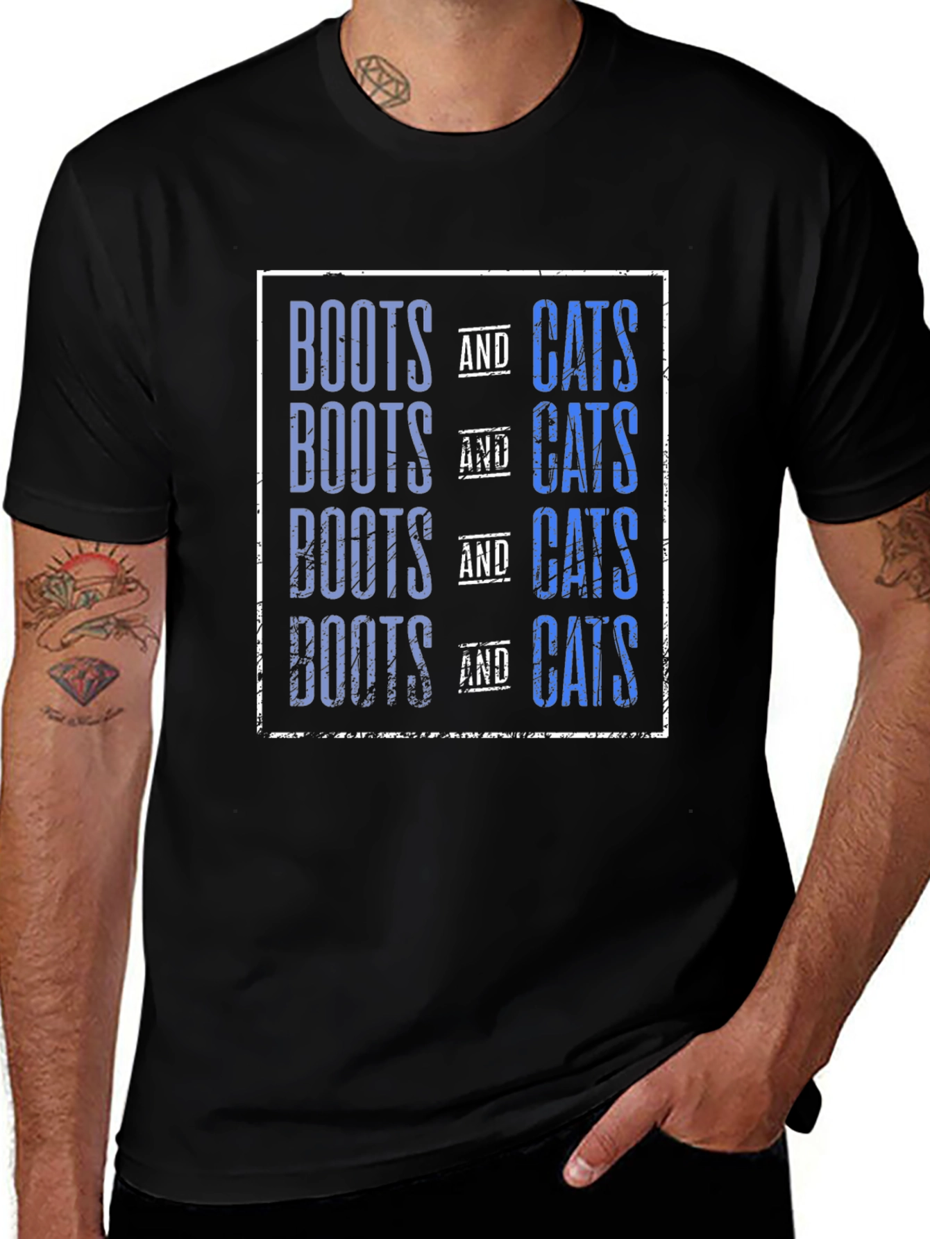 Boots and Cats Graphic T-Shirt