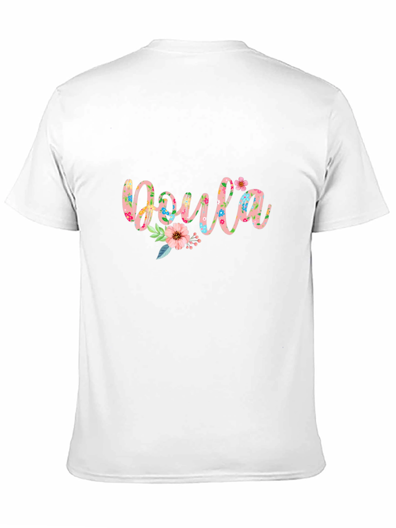 Floral Doula T-Shirt - Black
