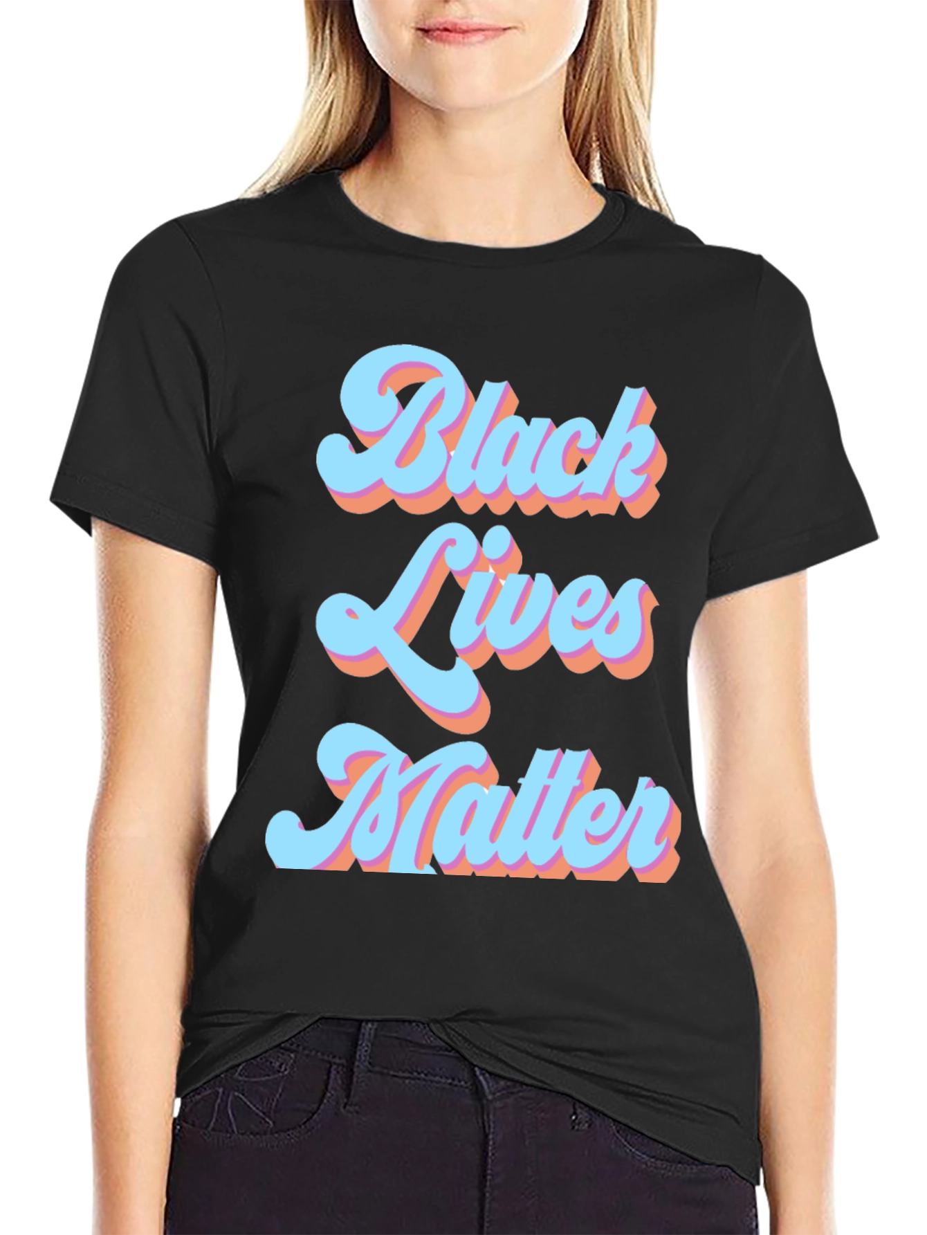 Black Lives Matter Graphic Tee - Retro Design
