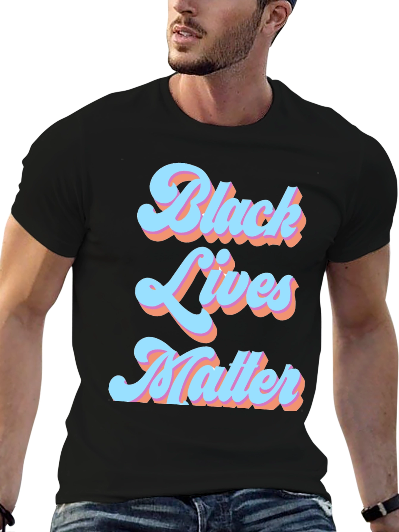Black Lives Matter Graphic Tee - Retro Design