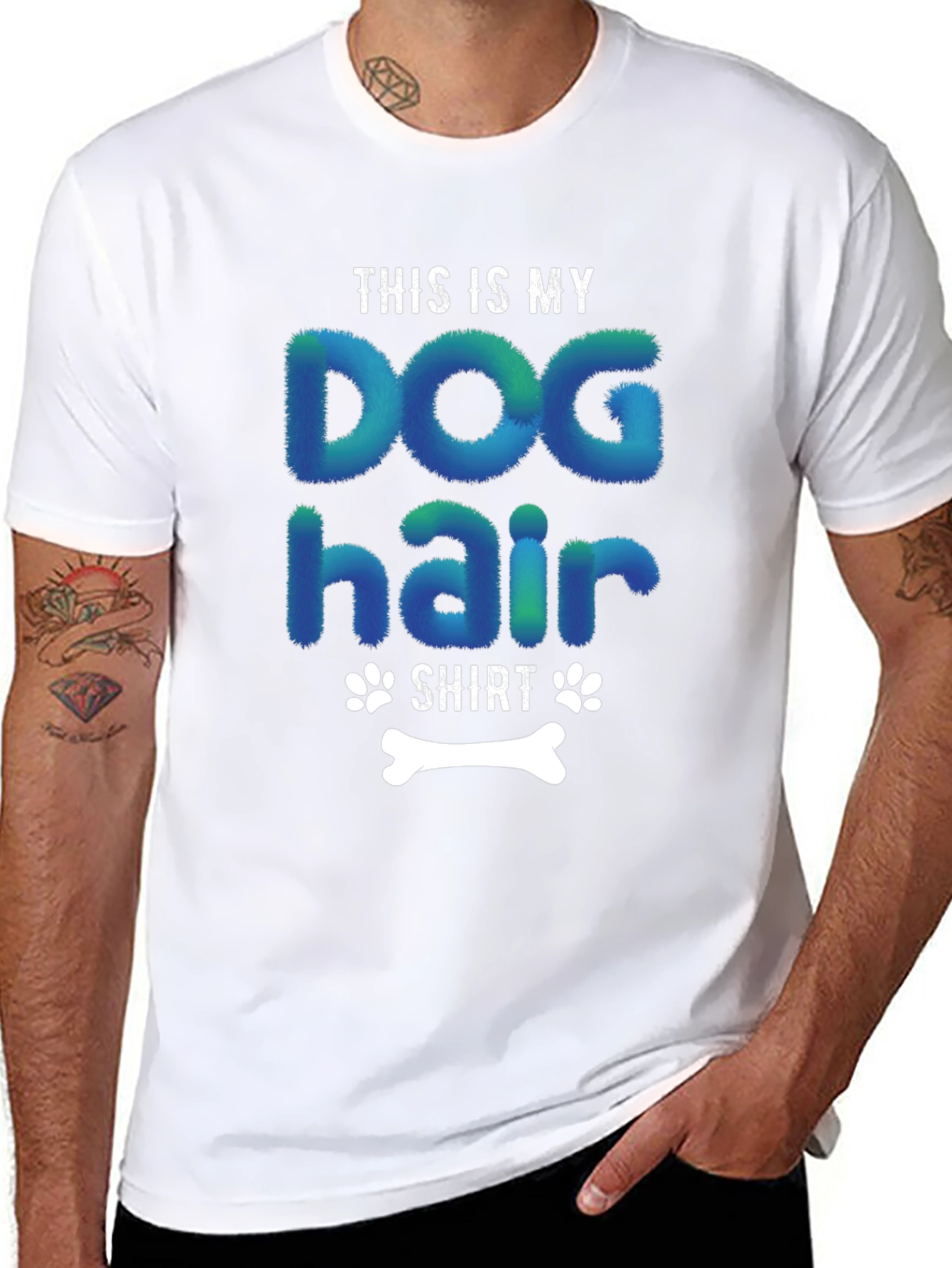 Dog Hair Shirt - Humorous Pet Lover Tee