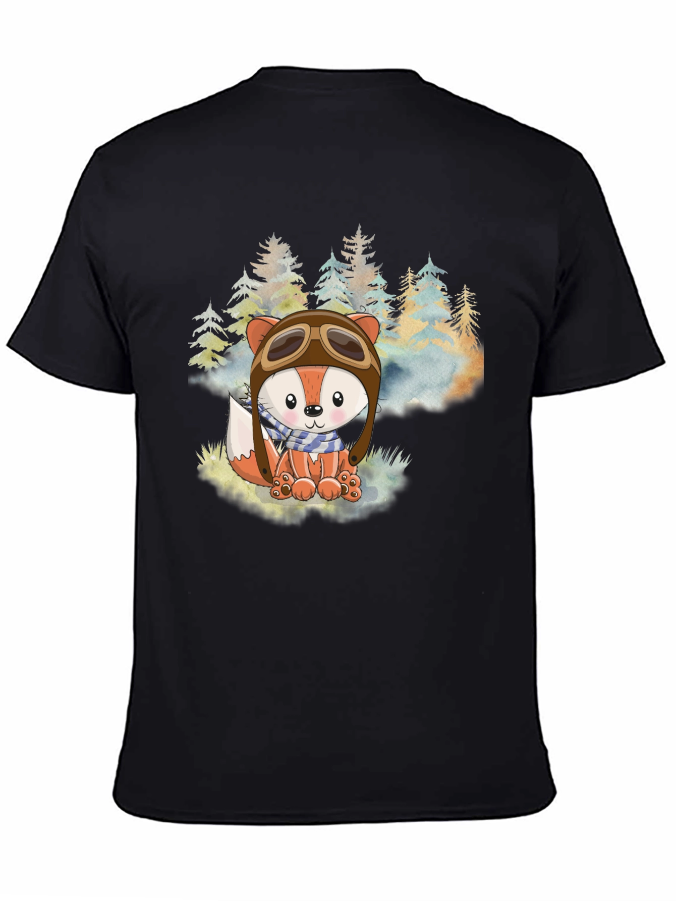 Fox Aviator T-Shirt - Cute Forest Design