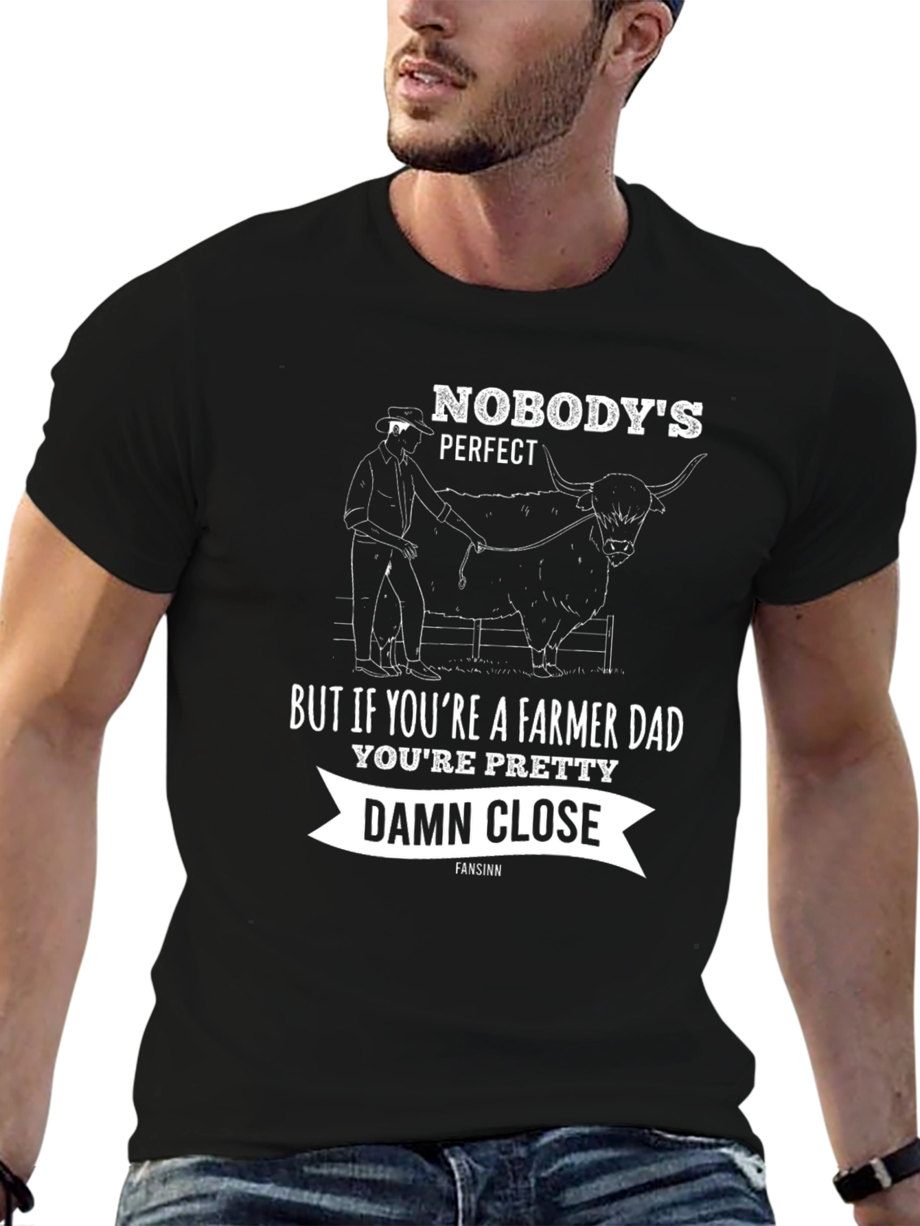 Farmer Dad Graphic Tee - Novelty Gift