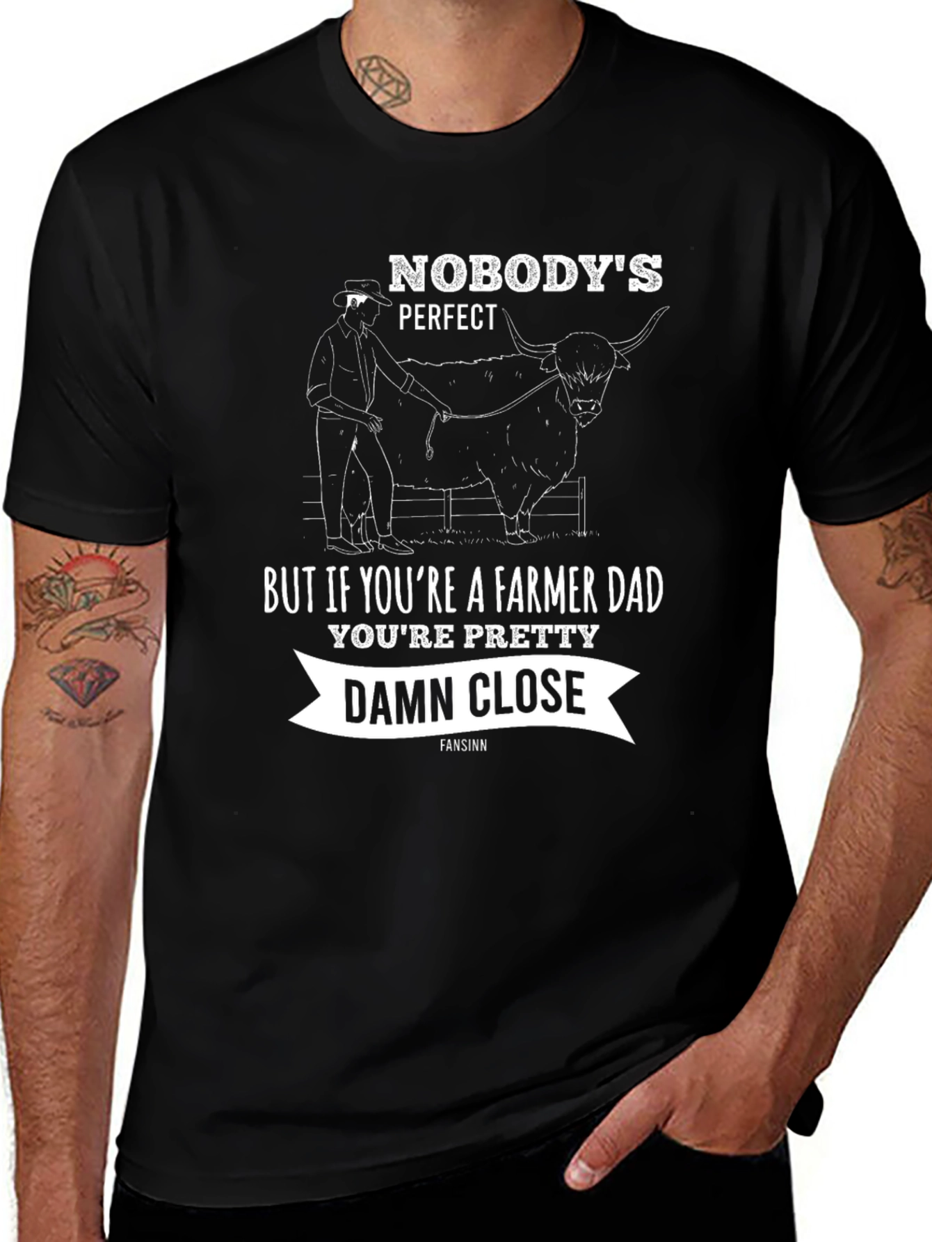 Farmer Dad Graphic Tee - Novelty Gift