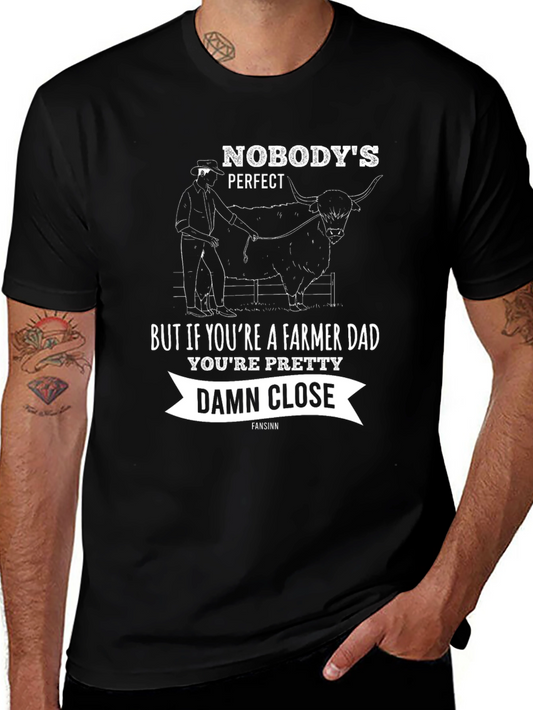 Farmer Dad Graphic Tee - Novelty Gift