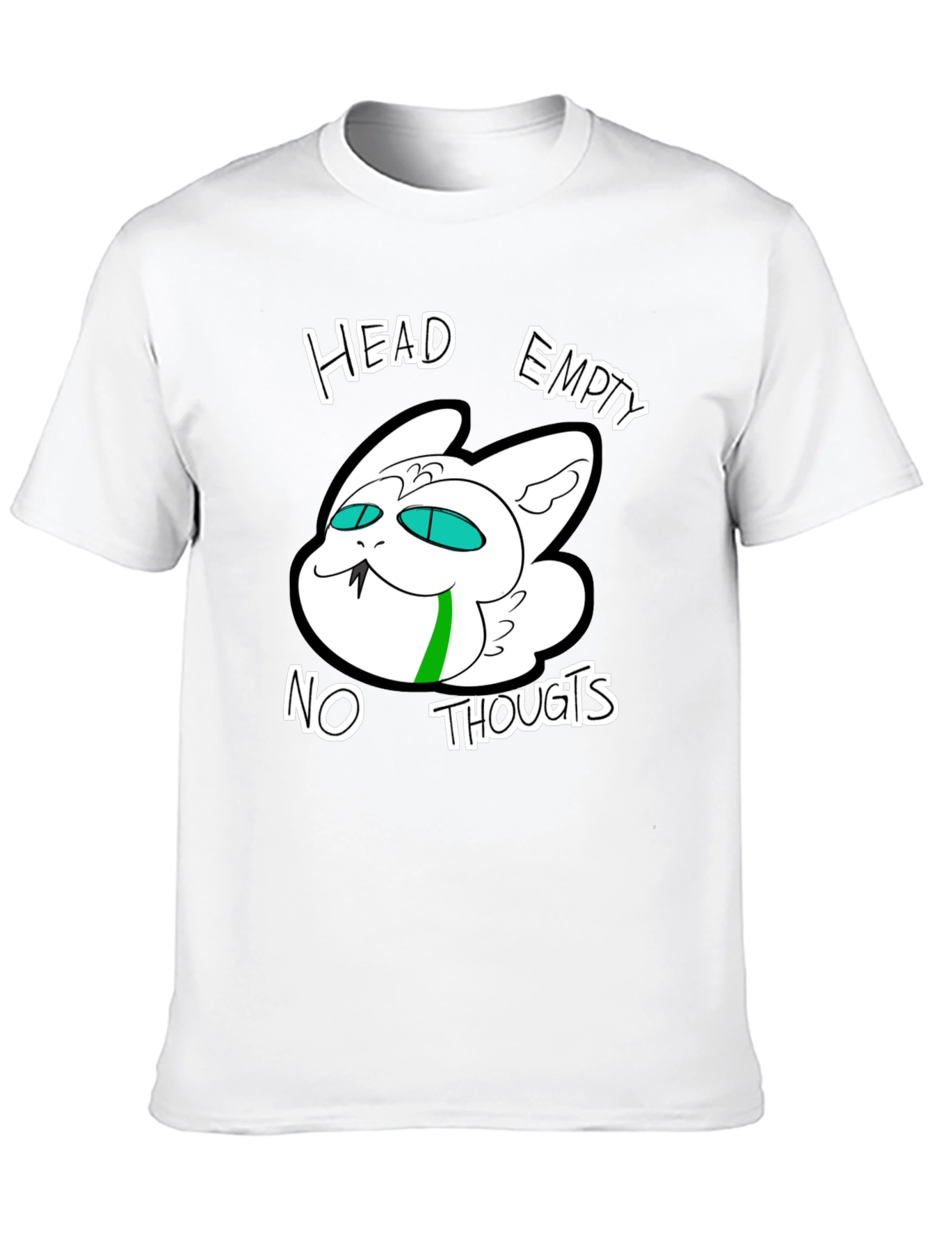 Head Empty No Thoughts Graphic Tee - Black