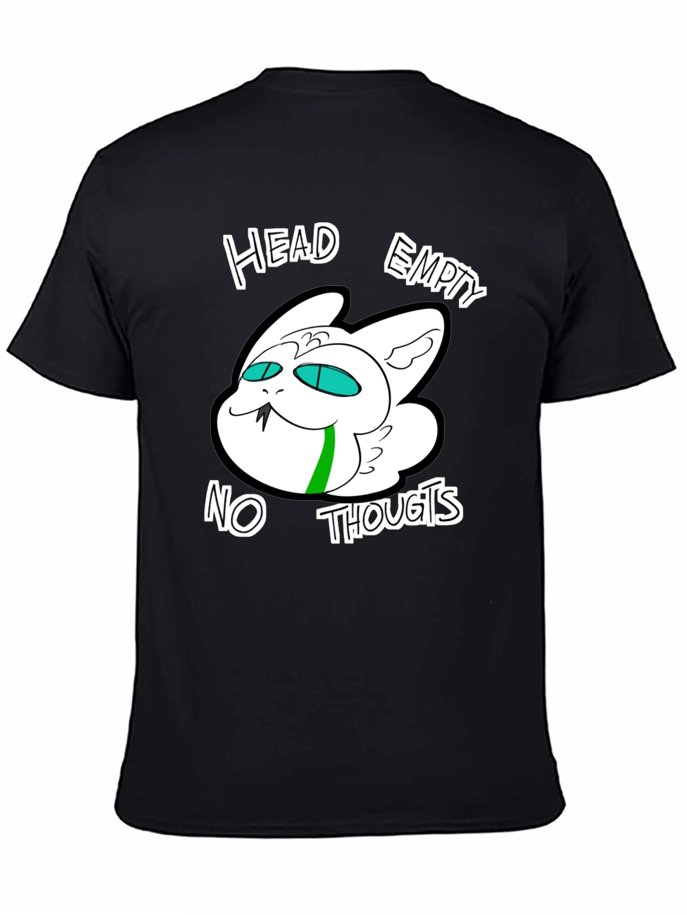 Head Empty No Thoughts Graphic Tee - Black