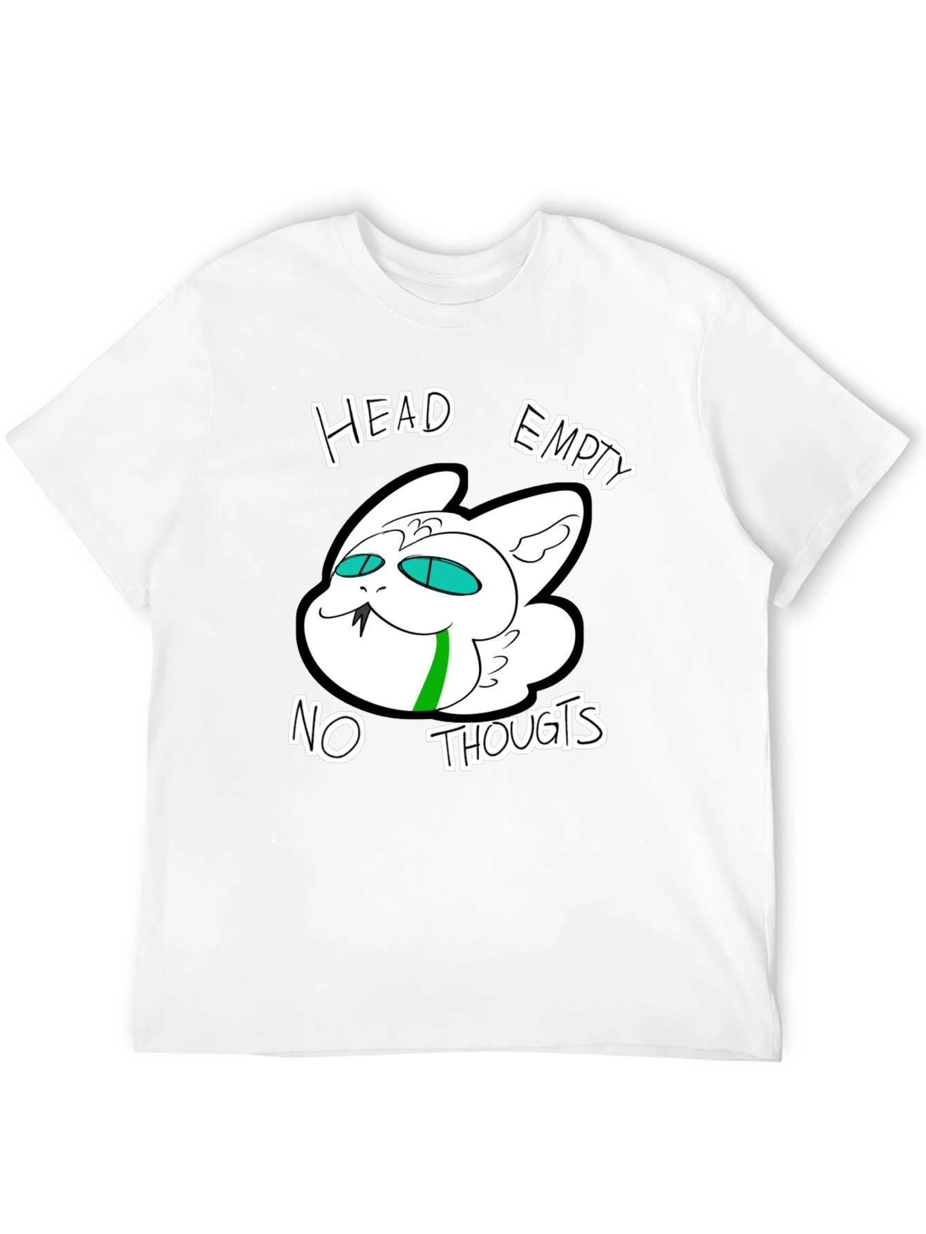 Head Empty No Thoughts Graphic Tee - Black