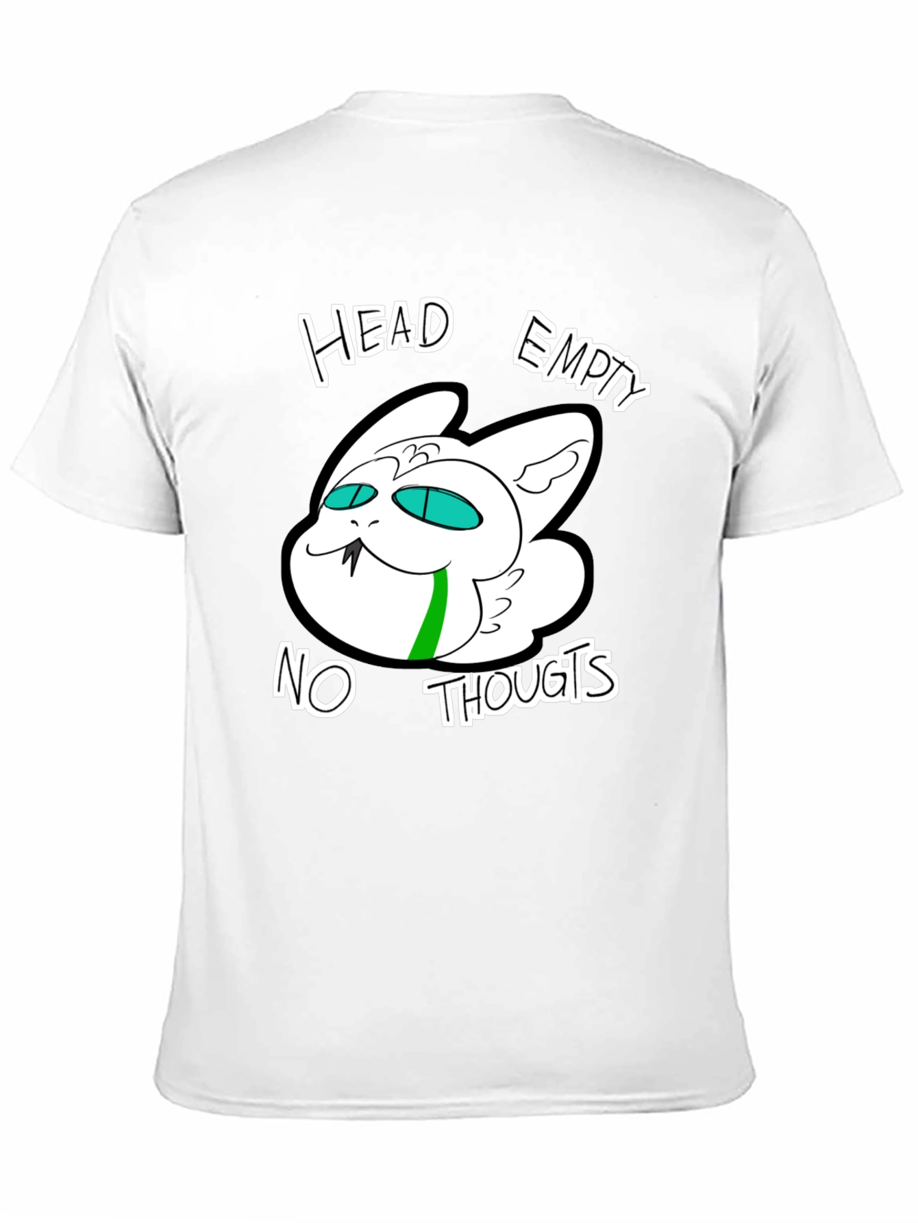 Head Empty No Thoughts Graphic Tee - Black