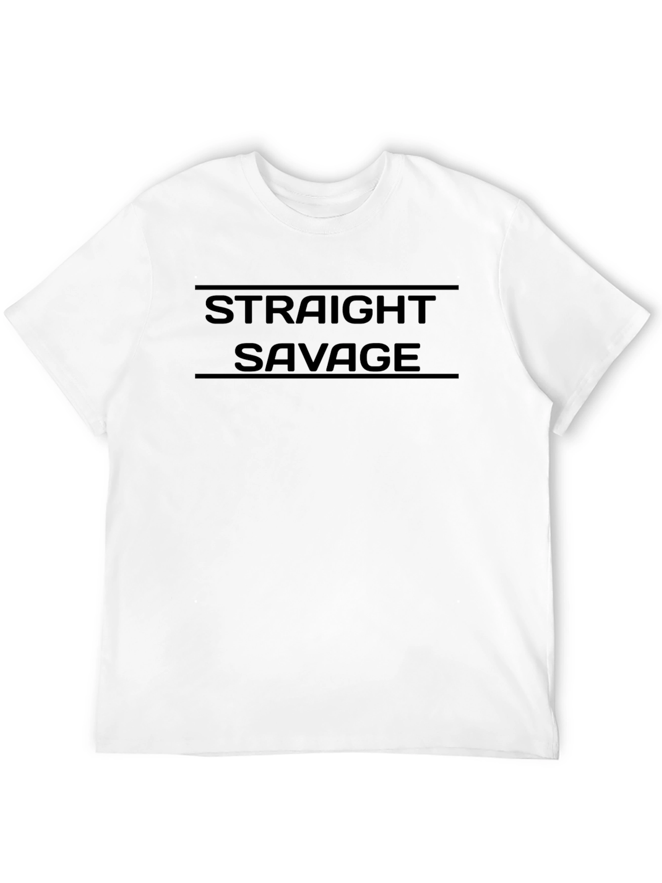 Straight Savage Graphic Black T-Shirt