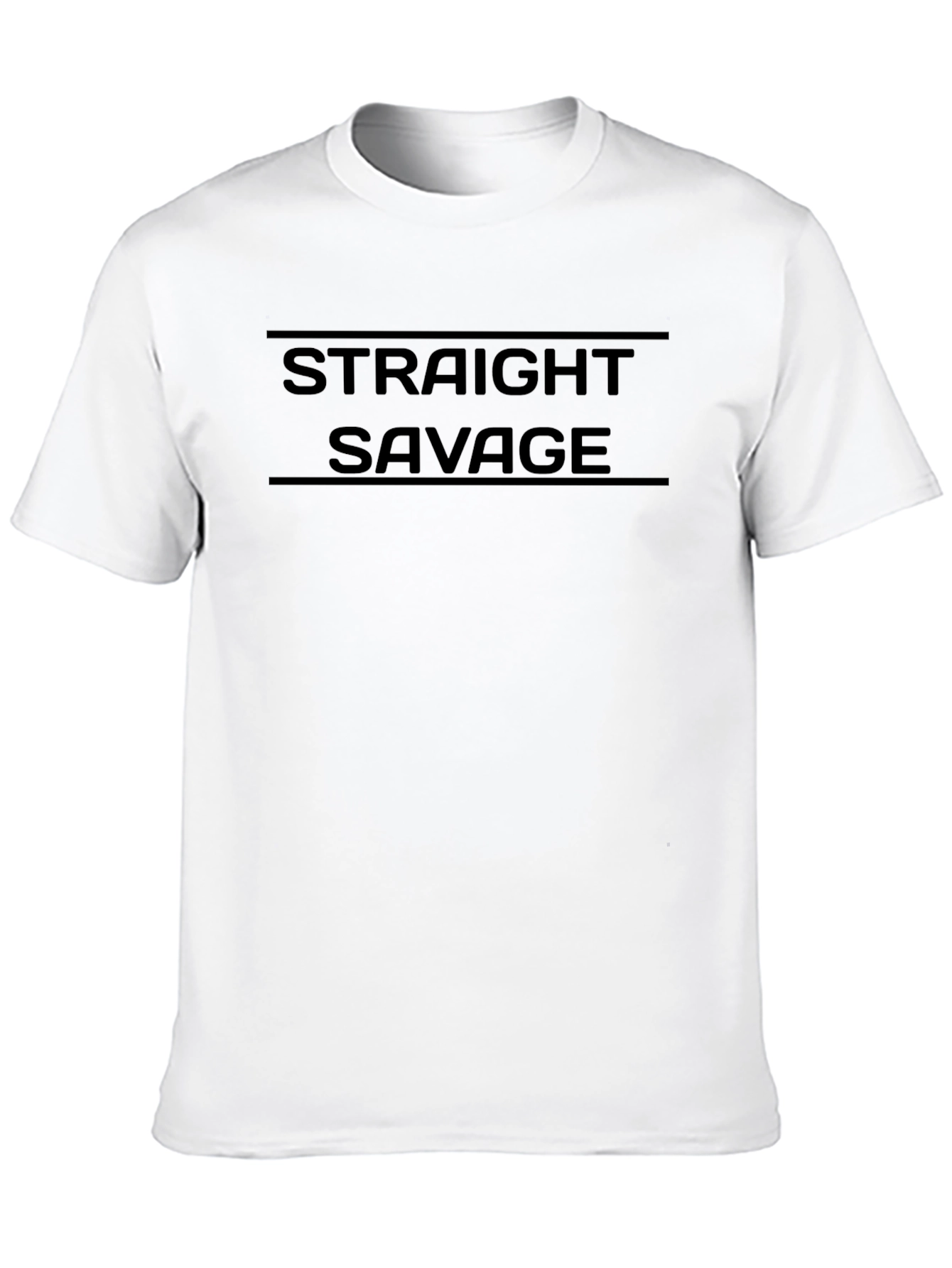 Straight Savage Graphic Black T-Shirt