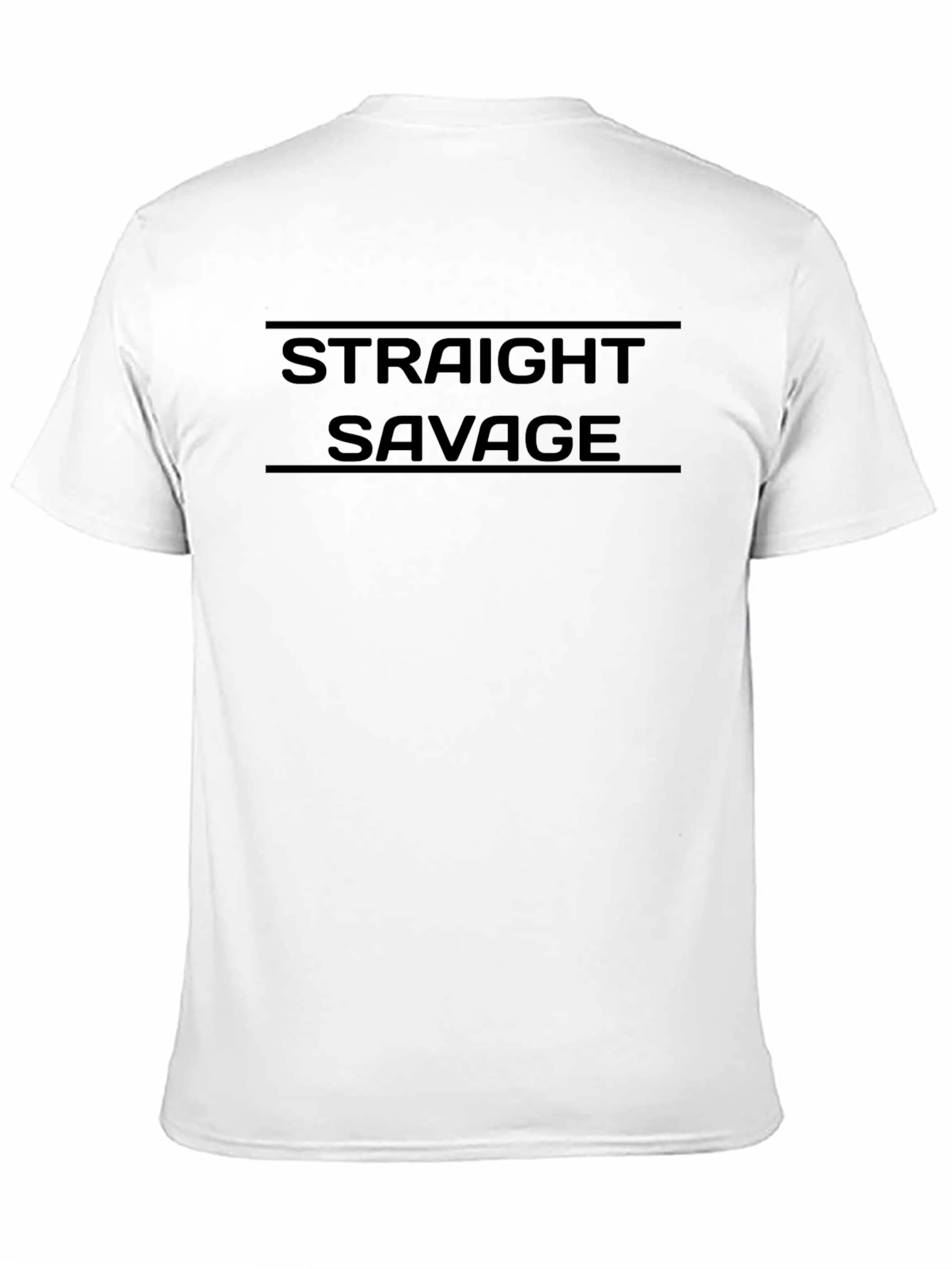 Straight Savage Graphic Black T-Shirt