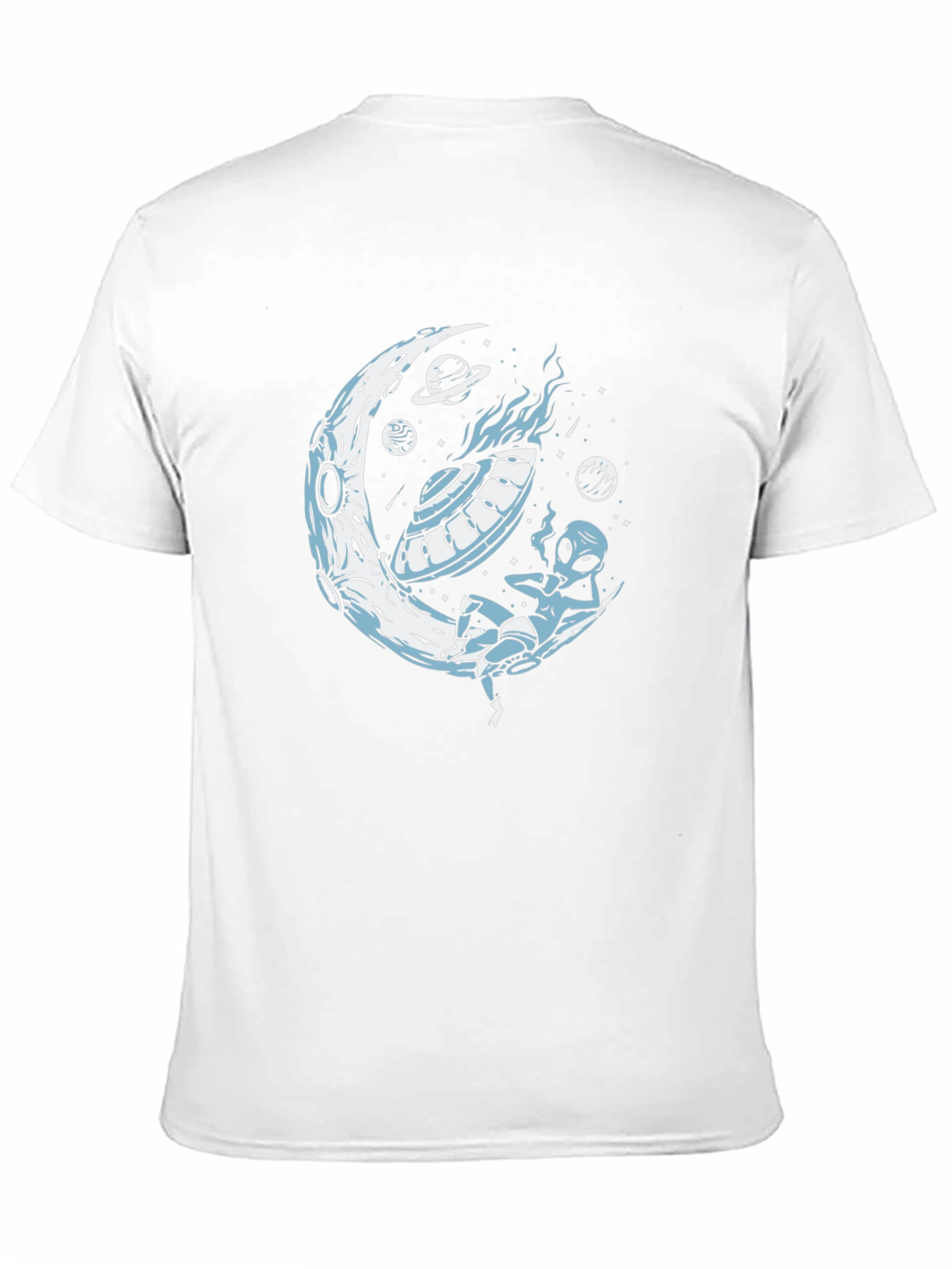 Alien on the Moon Graphic T-Shirt