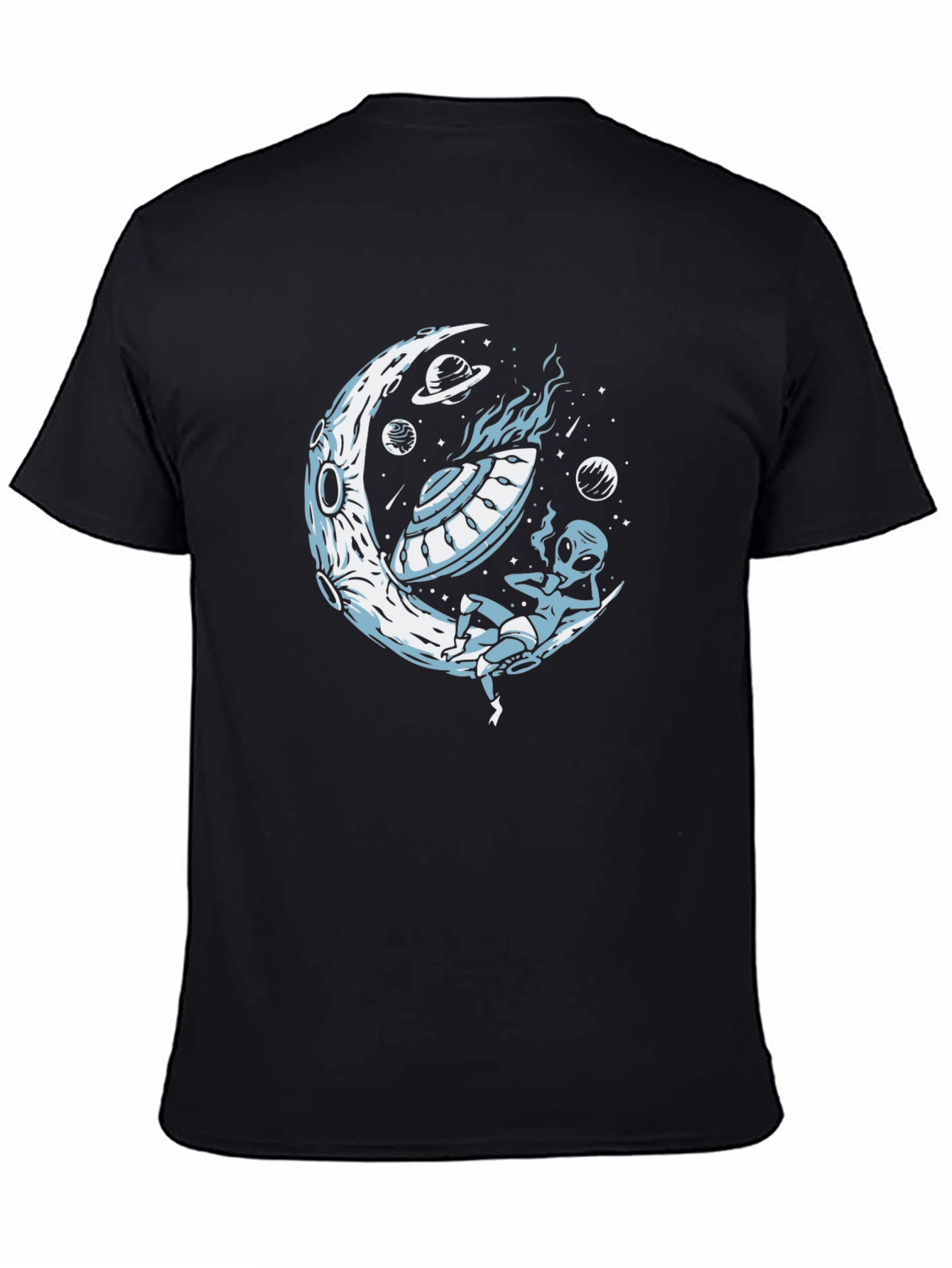 Alien on the Moon Graphic T-Shirt
