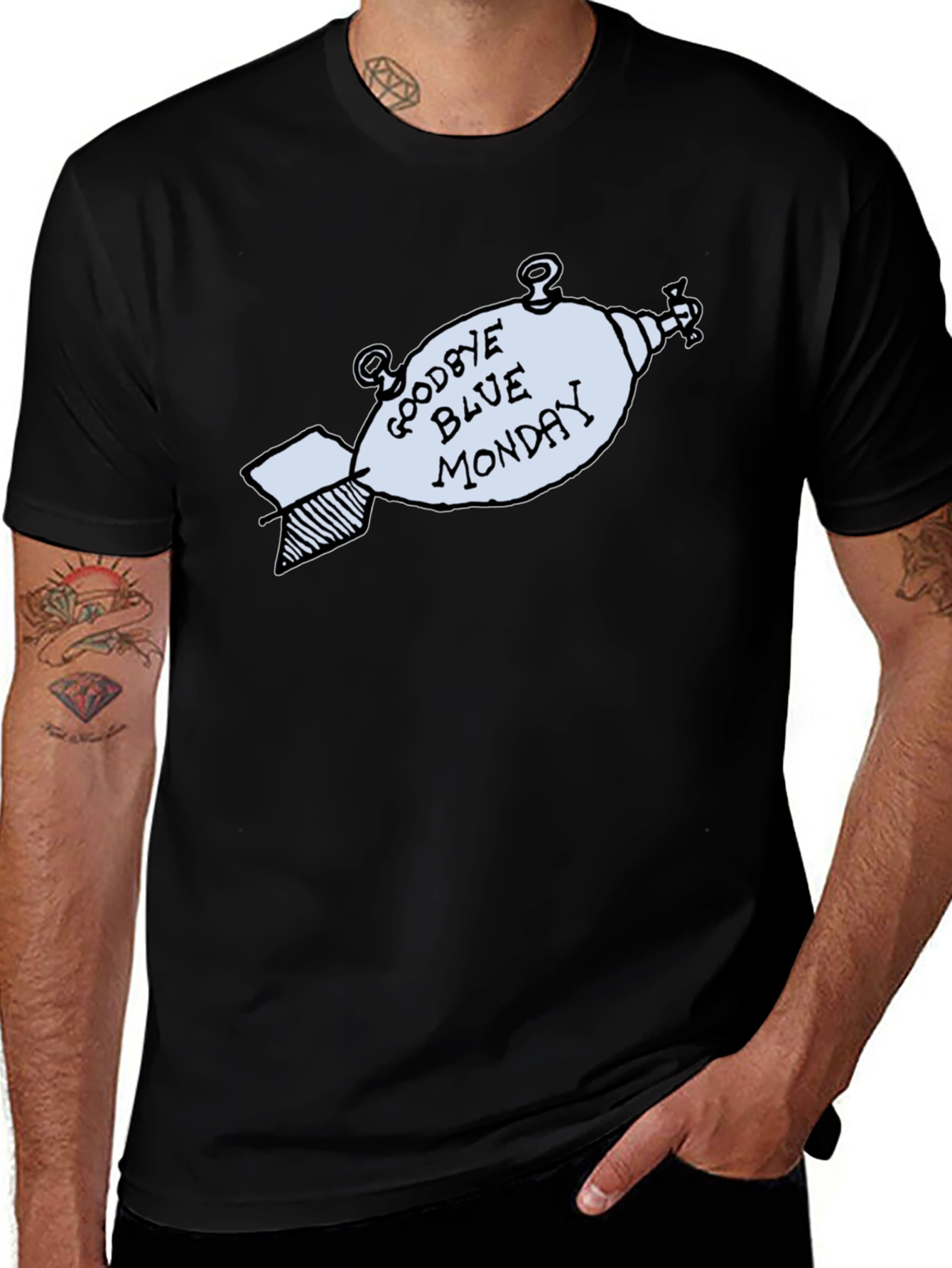 Goodbye Blue Monday Bomb Graphic T-Shirt