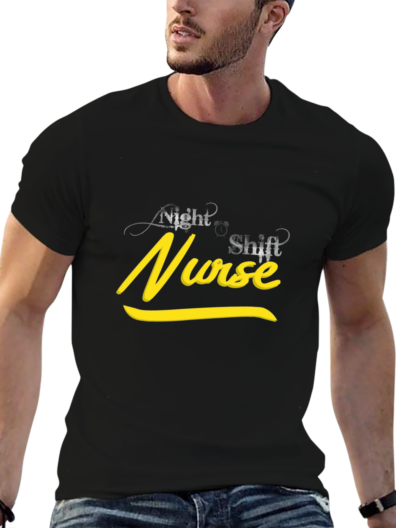 Night Shift Nurse Black T-Shirt