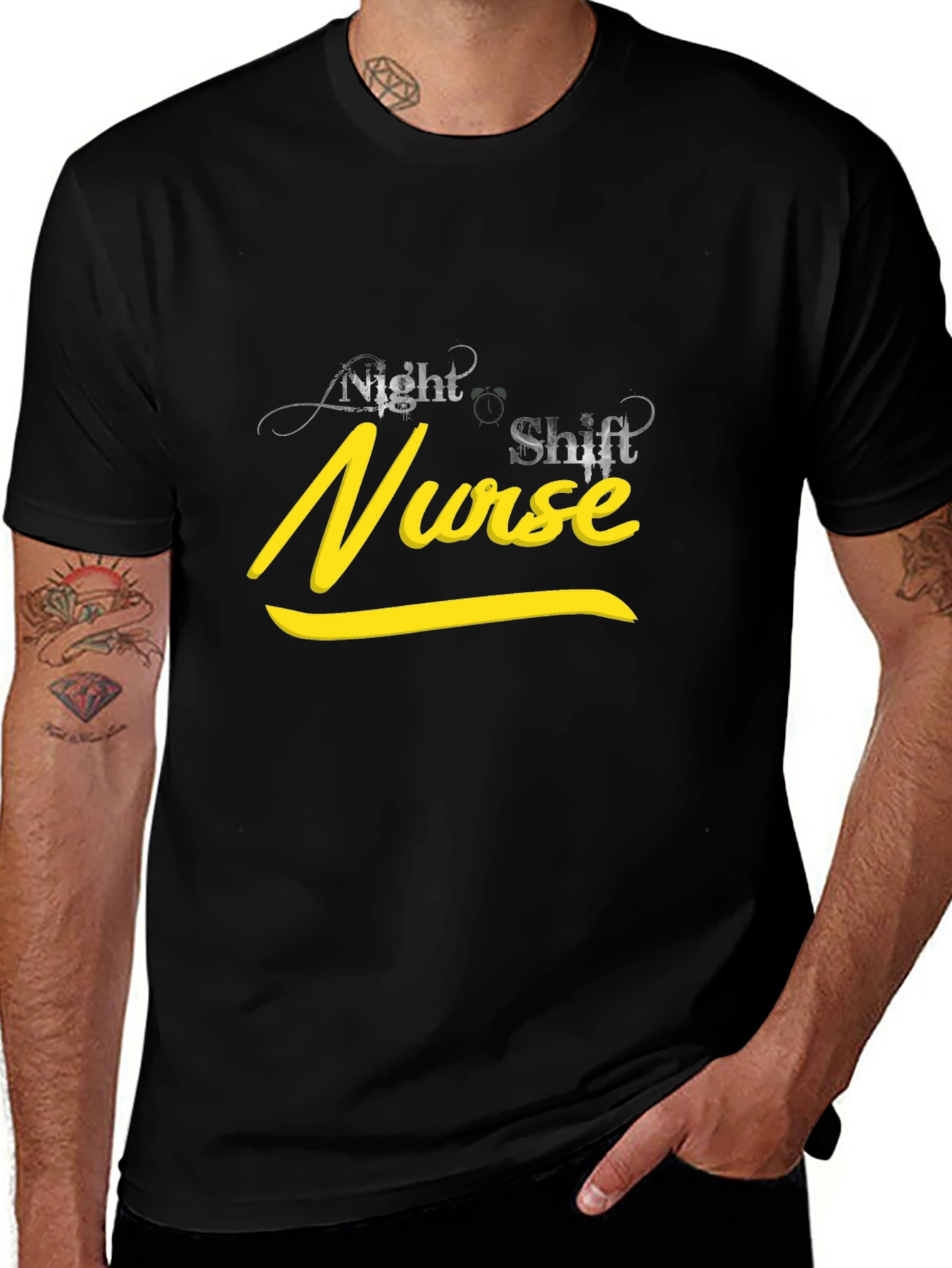 Night Shift Nurse Black T-Shirt