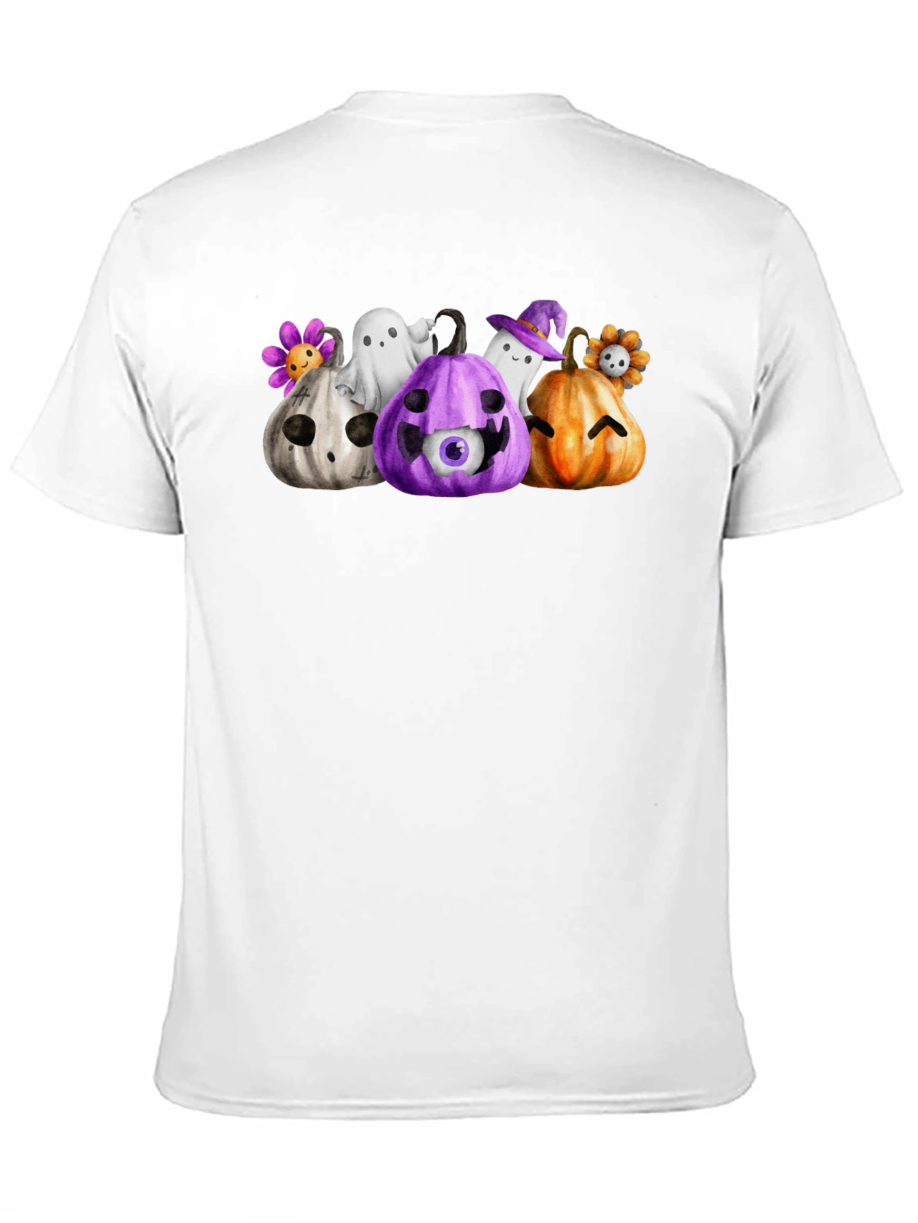 Halloween Pumpkin & Ghost Graphic Tee