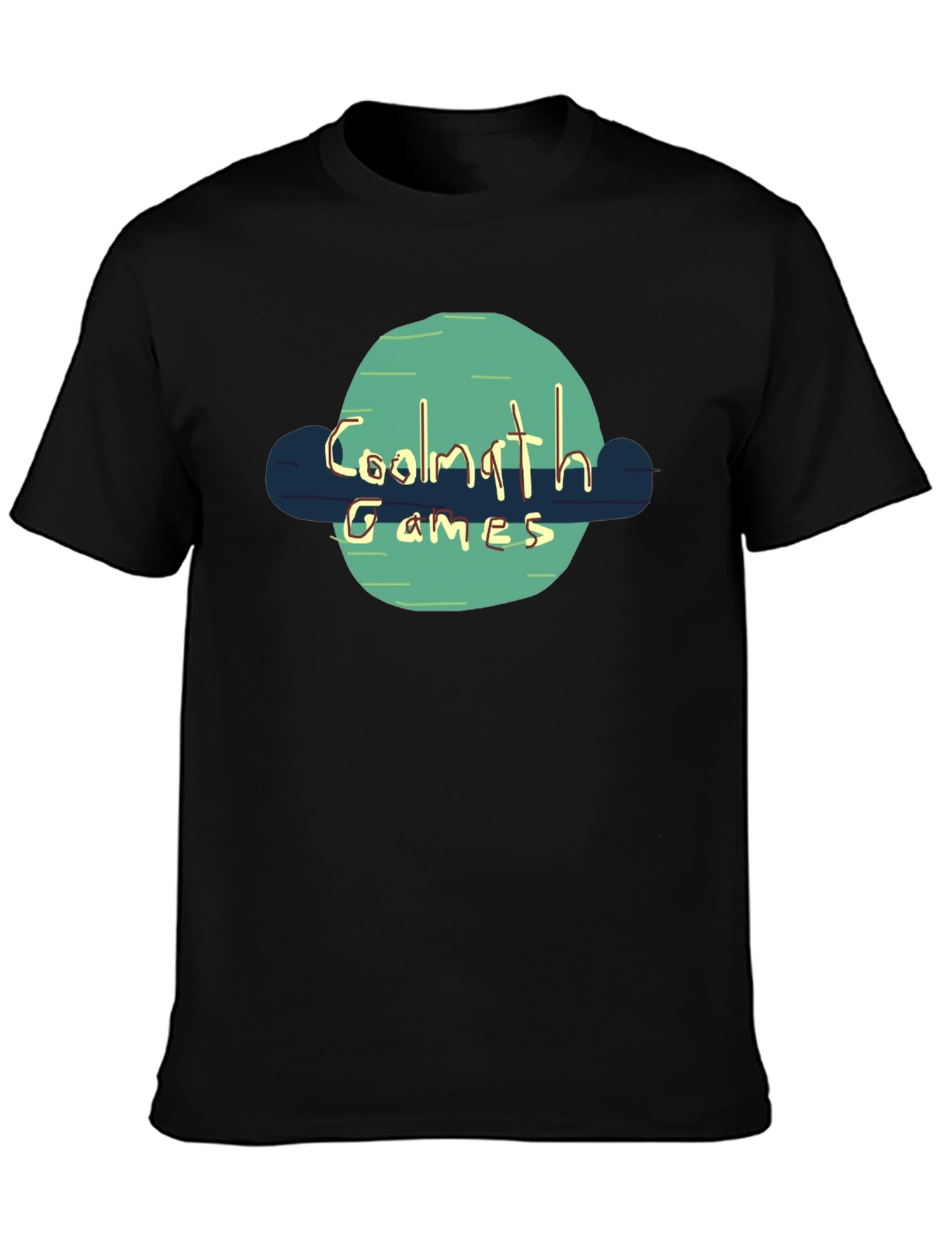 Coolmath Games Black T-Shirt Fun Casual Wear
