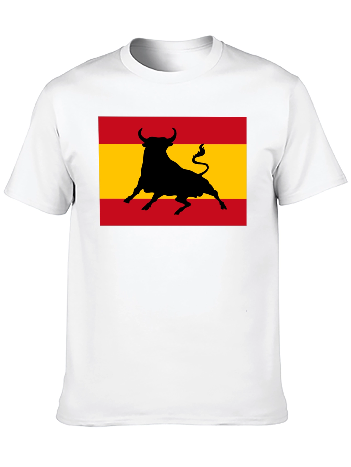 Spanish Bull Flag Graphic Tee - Black
