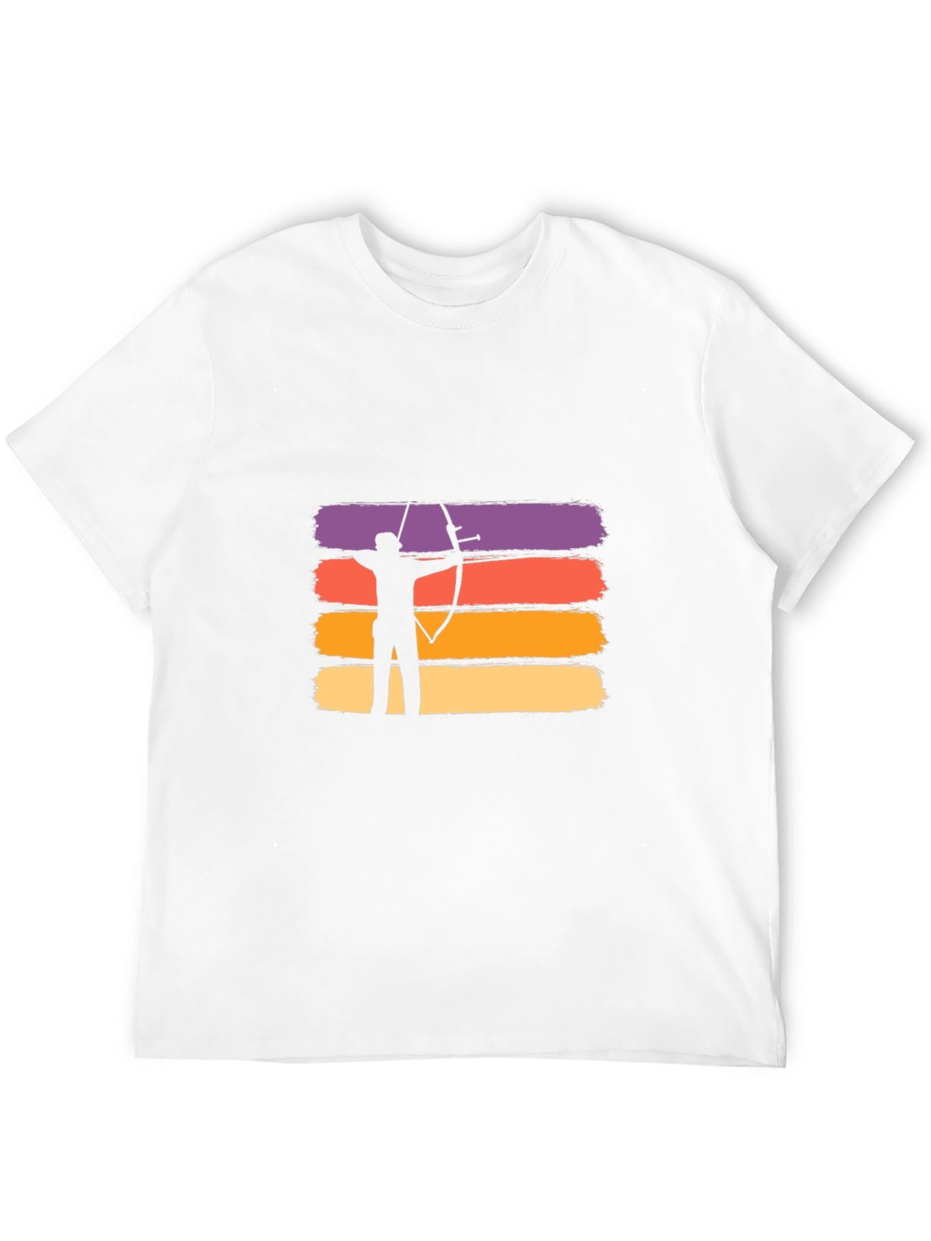 Archery Sunset Graphic T-Shirt - Black