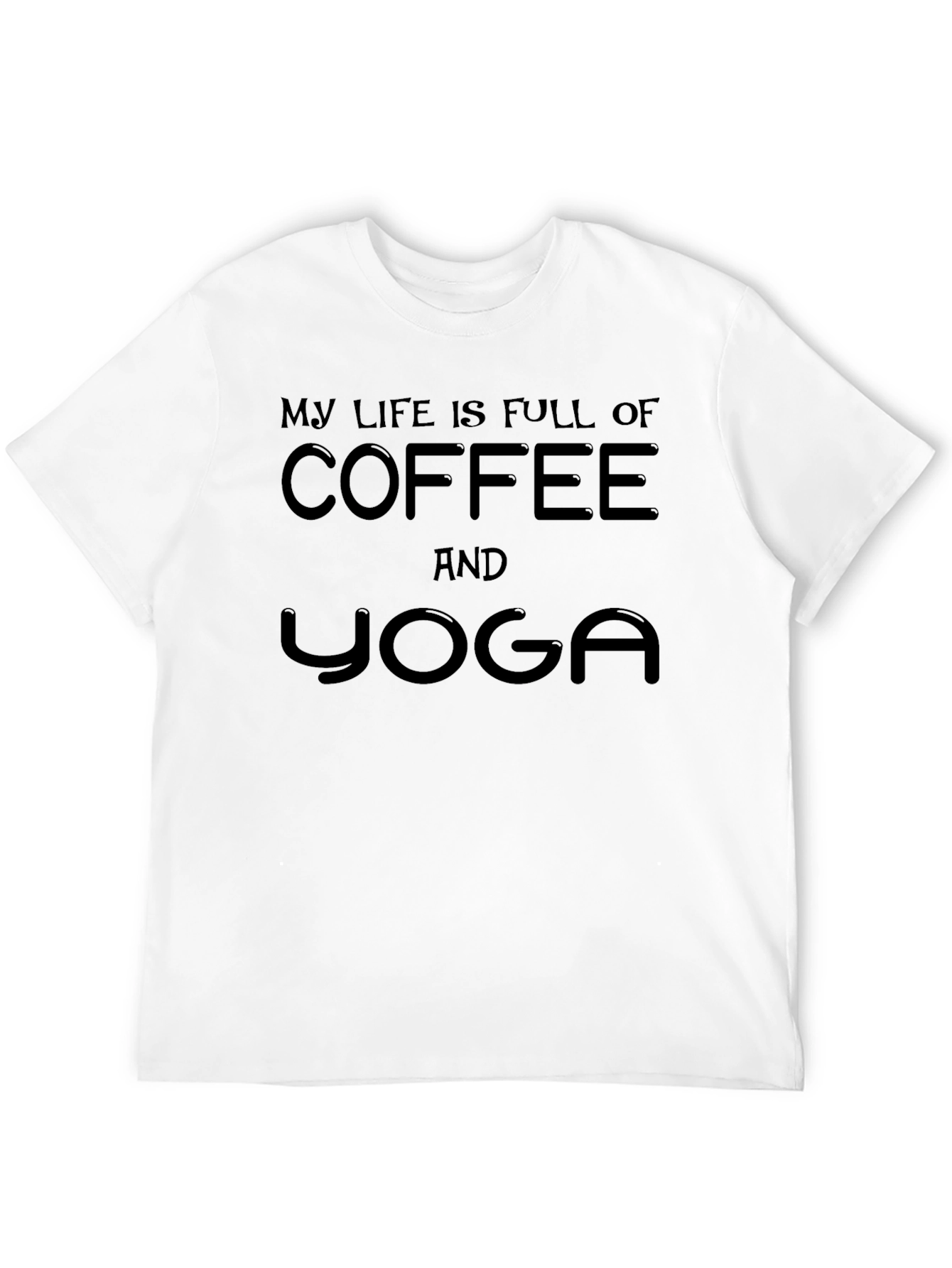 Coffee and Yoga Black Tee