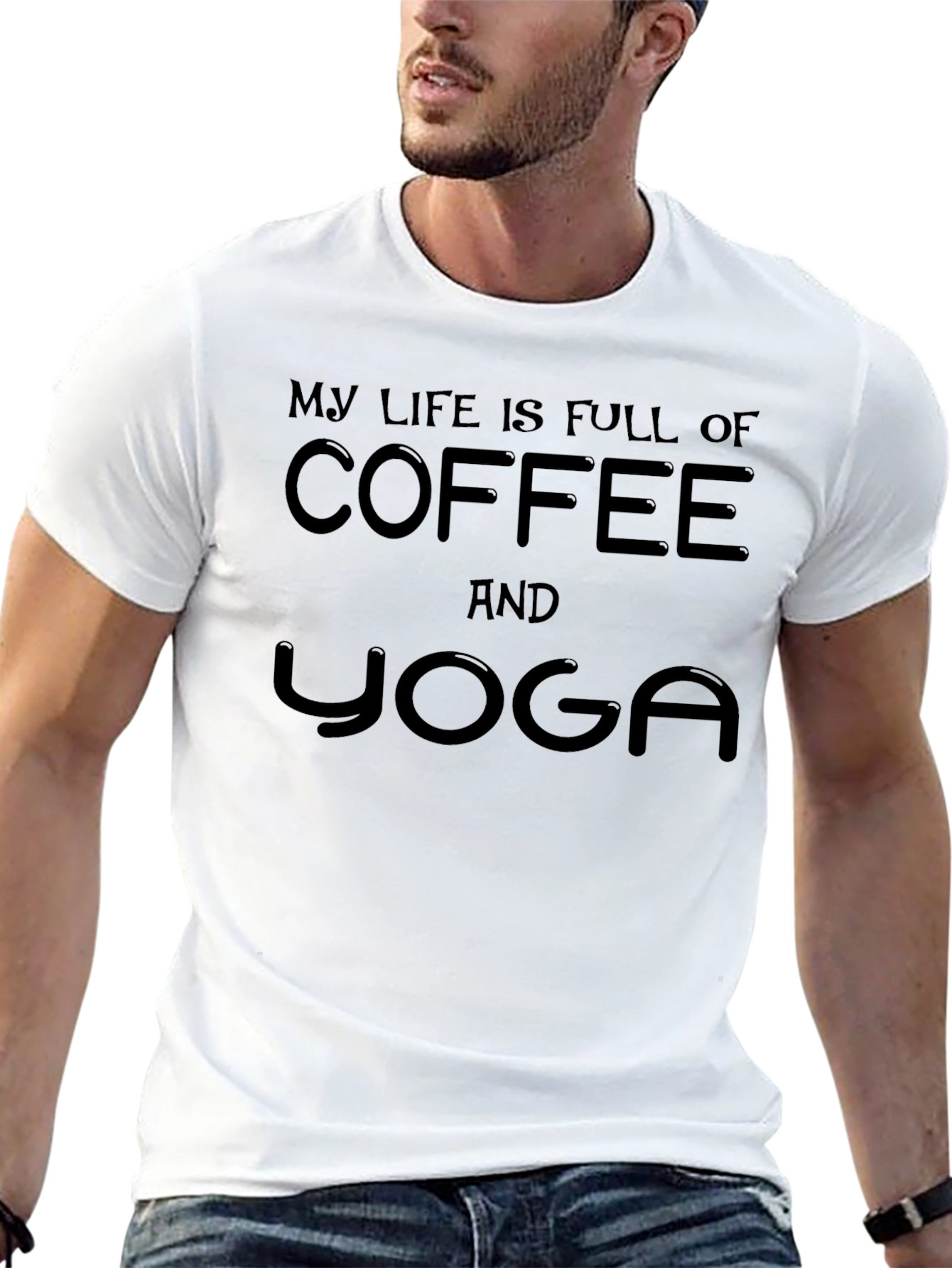 Coffee and Yoga Black Tee