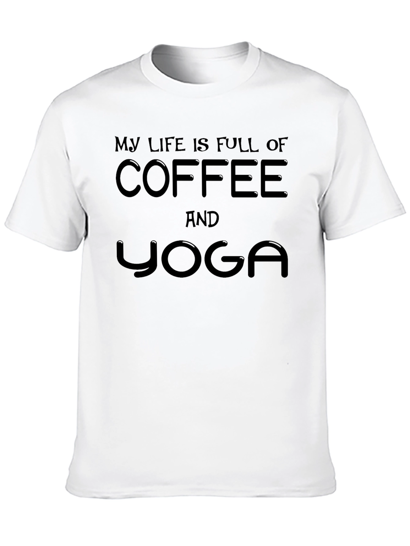 Coffee and Yoga Black Tee
