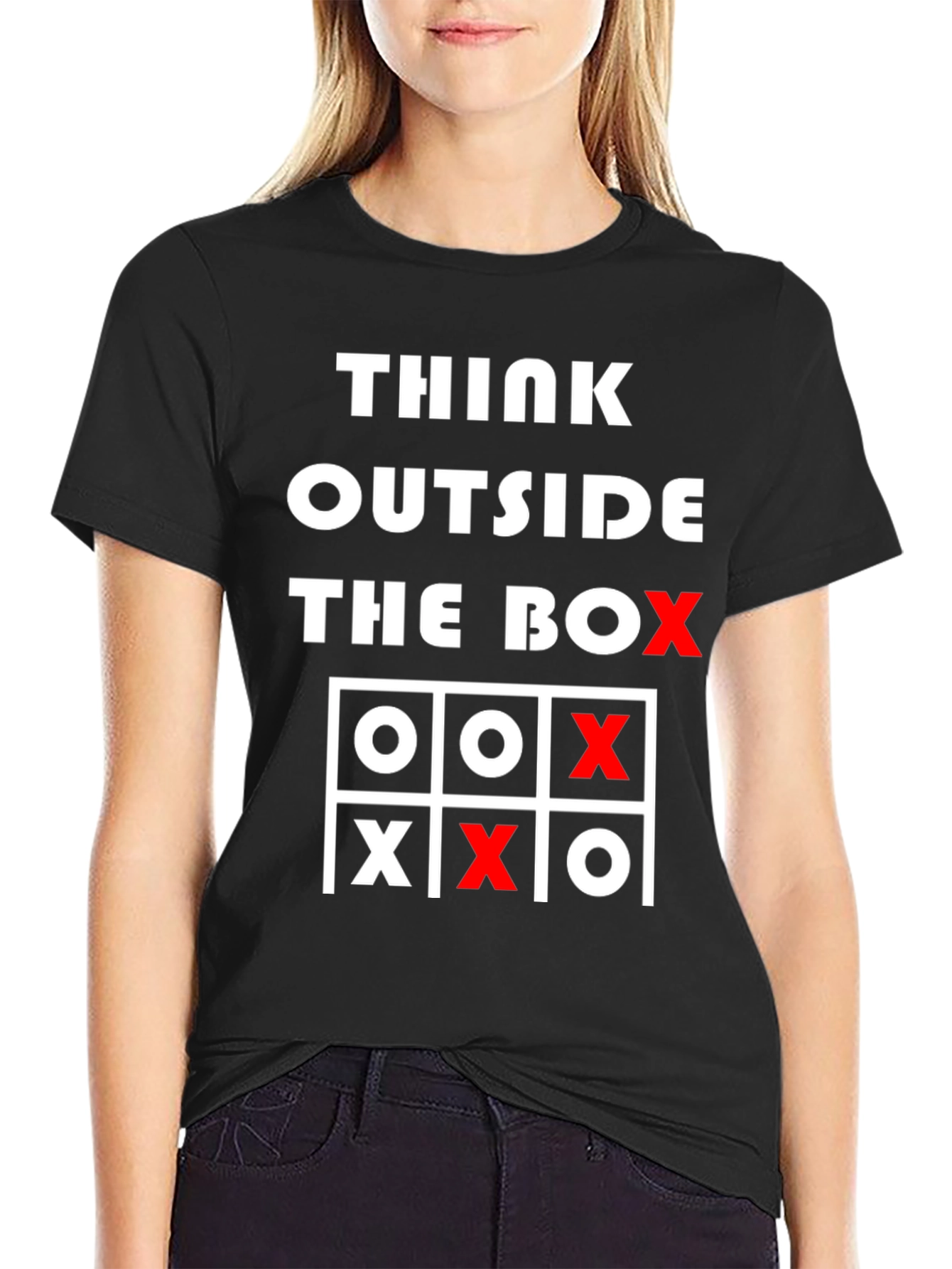 Think Outside the Box Tic-Tac-Toe Graphic Tee