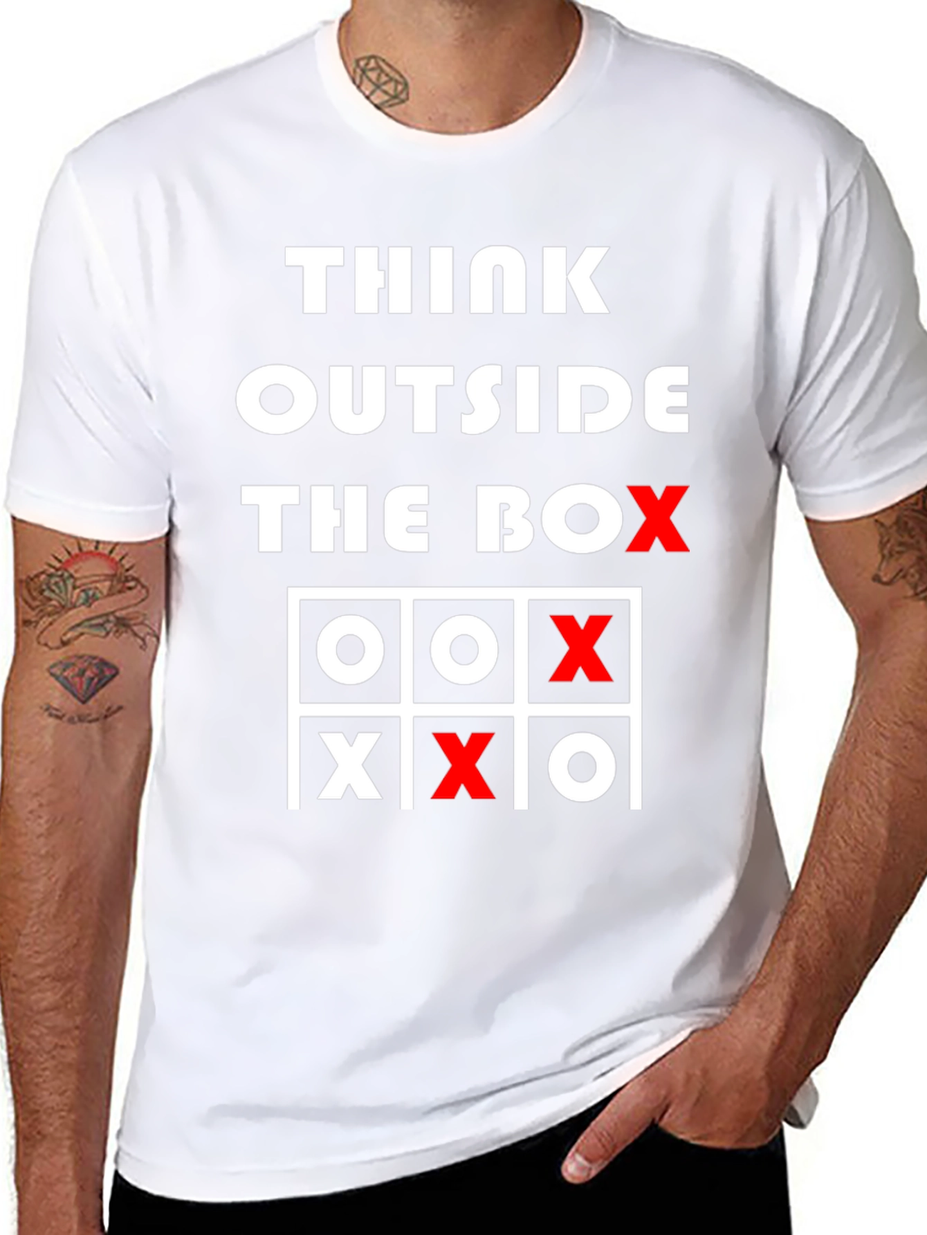 Think Outside the Box Tic-Tac-Toe Graphic Tee