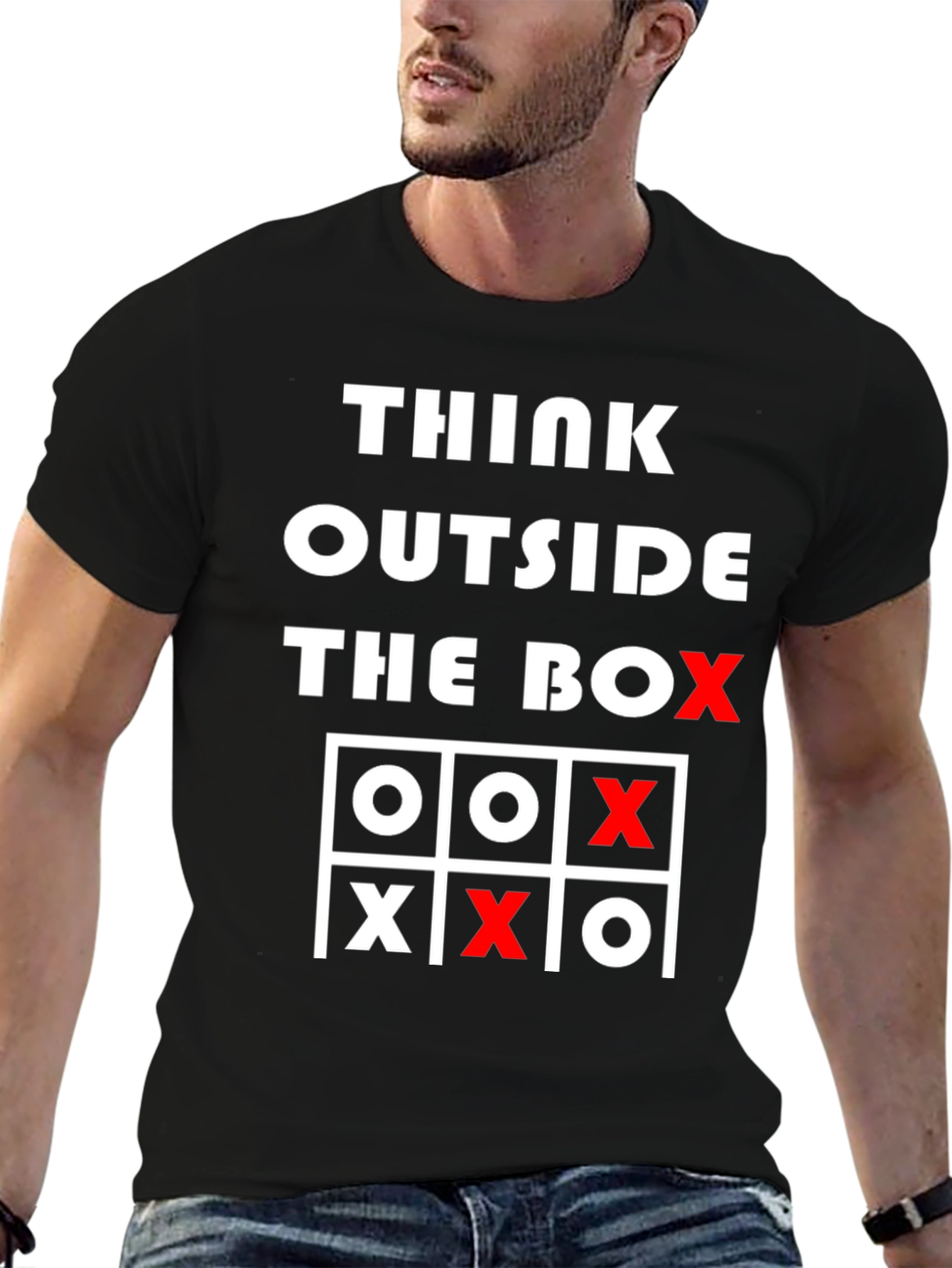 Think Outside the Box Tic-Tac-Toe Graphic Tee