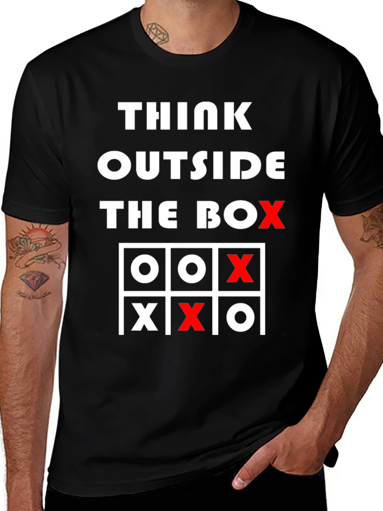 Think Outside the Box Tic-Tac-Toe Graphic Tee