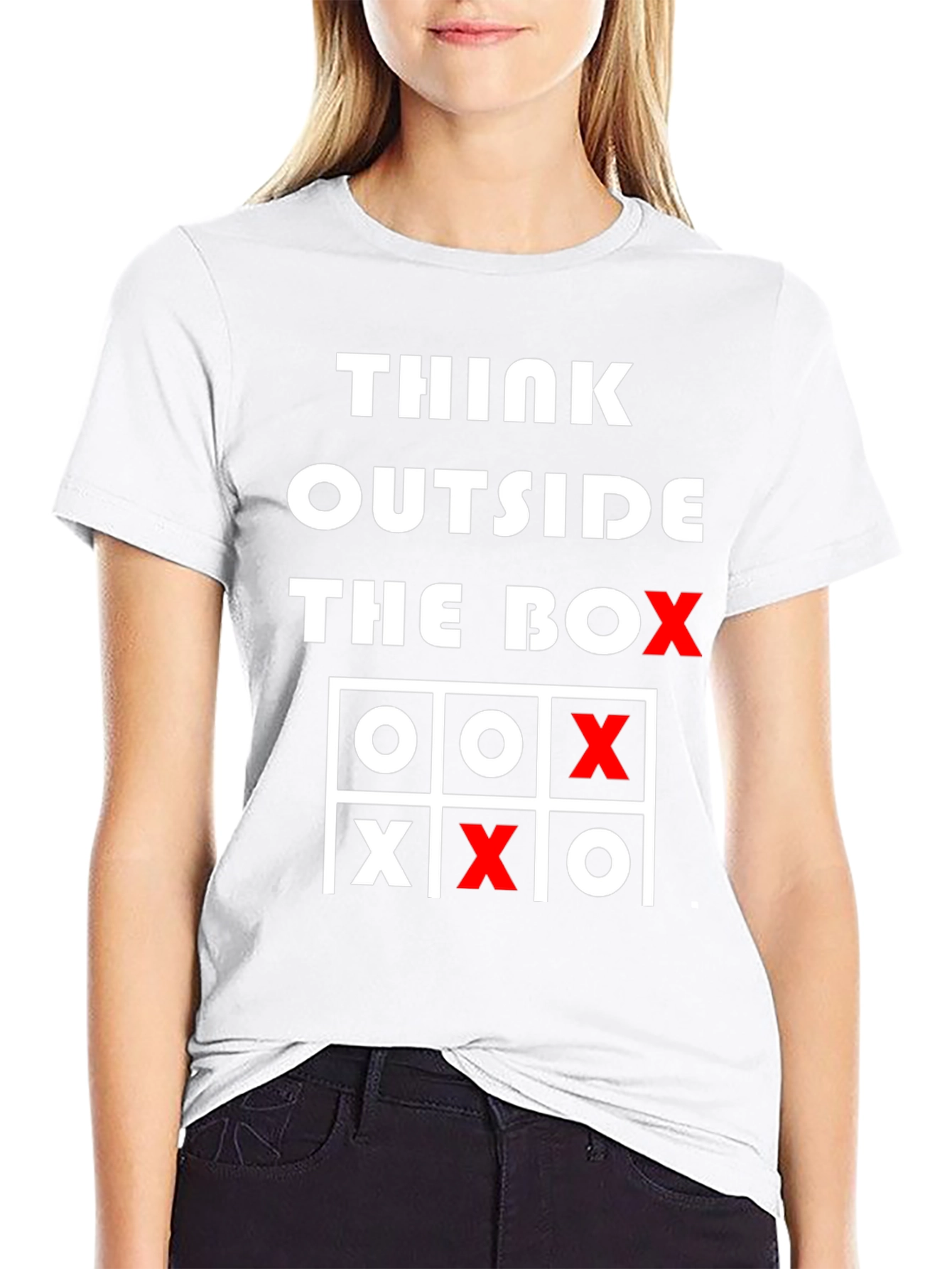 Think Outside the Box Tic-Tac-Toe Graphic Tee