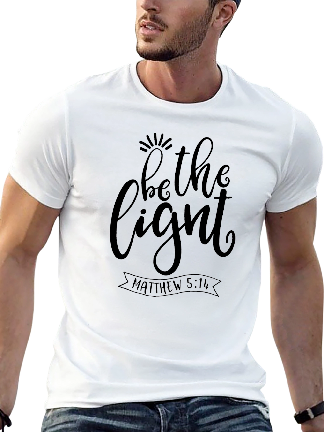 Be The Light Christian T-Shirt - Matthew 5:14