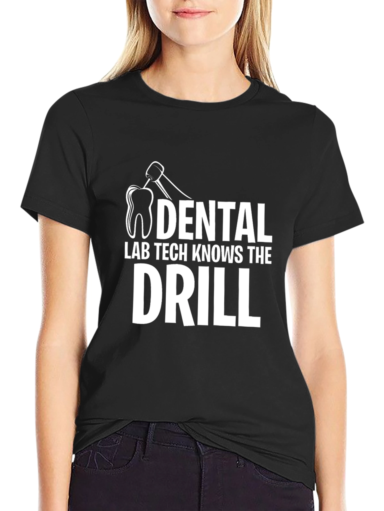 Dental Lab Tech Drill Graphic T-Shirt