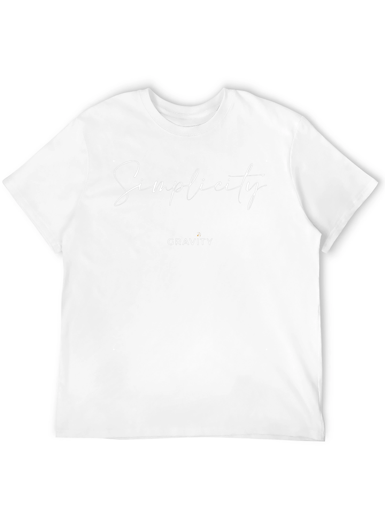 Simplicity Gravity Black Graphic Tee for Men