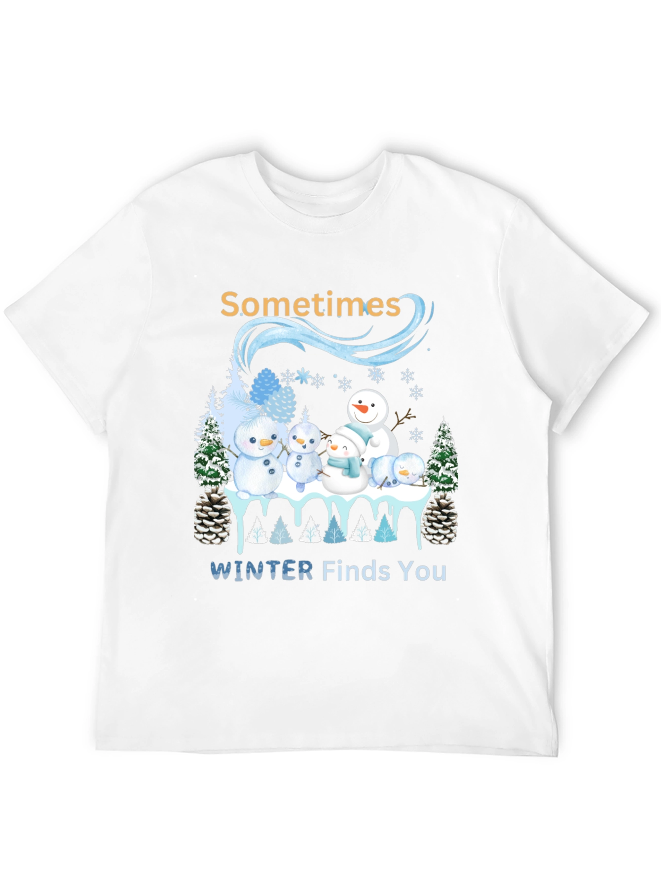 Winter Snowman Family T-Shirt
