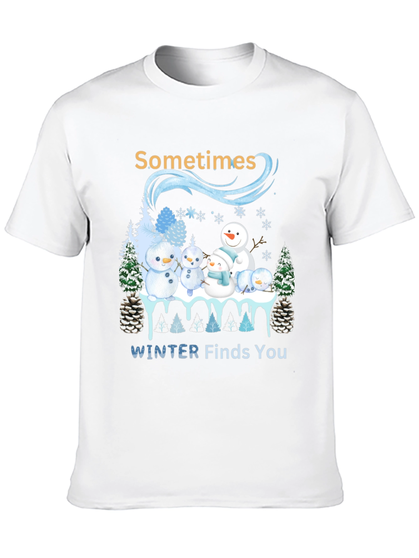 Winter Snowman Family T-Shirt
