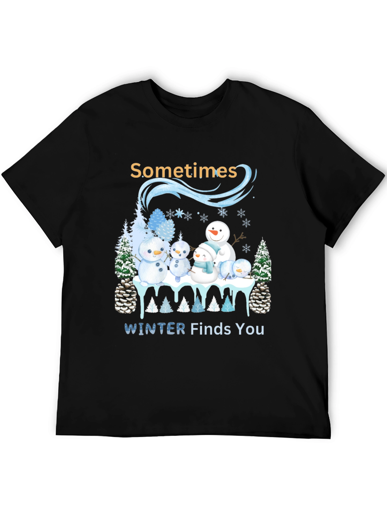 Winter Snowman Family T-Shirt
