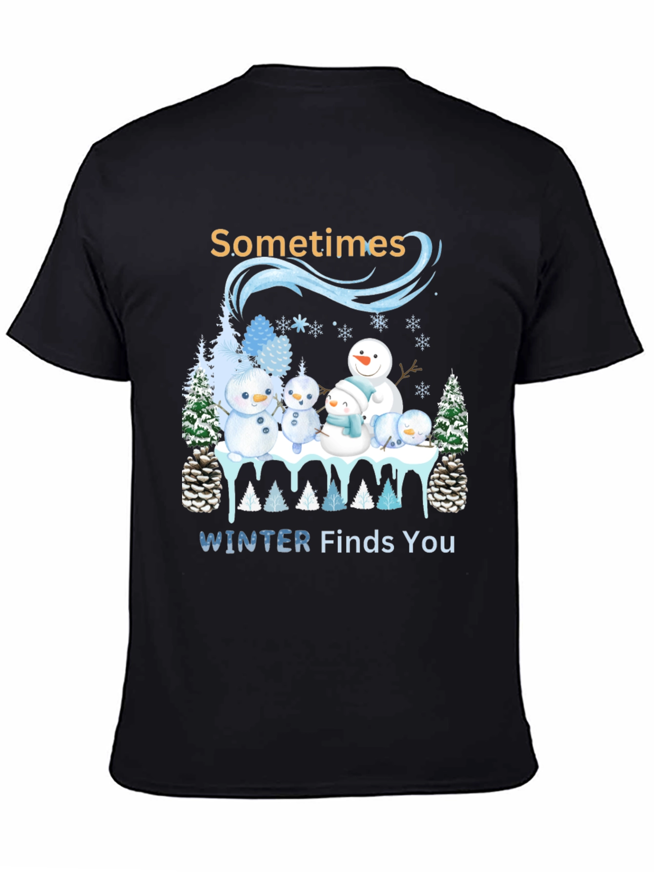 Winter Snowman Family T-Shirt