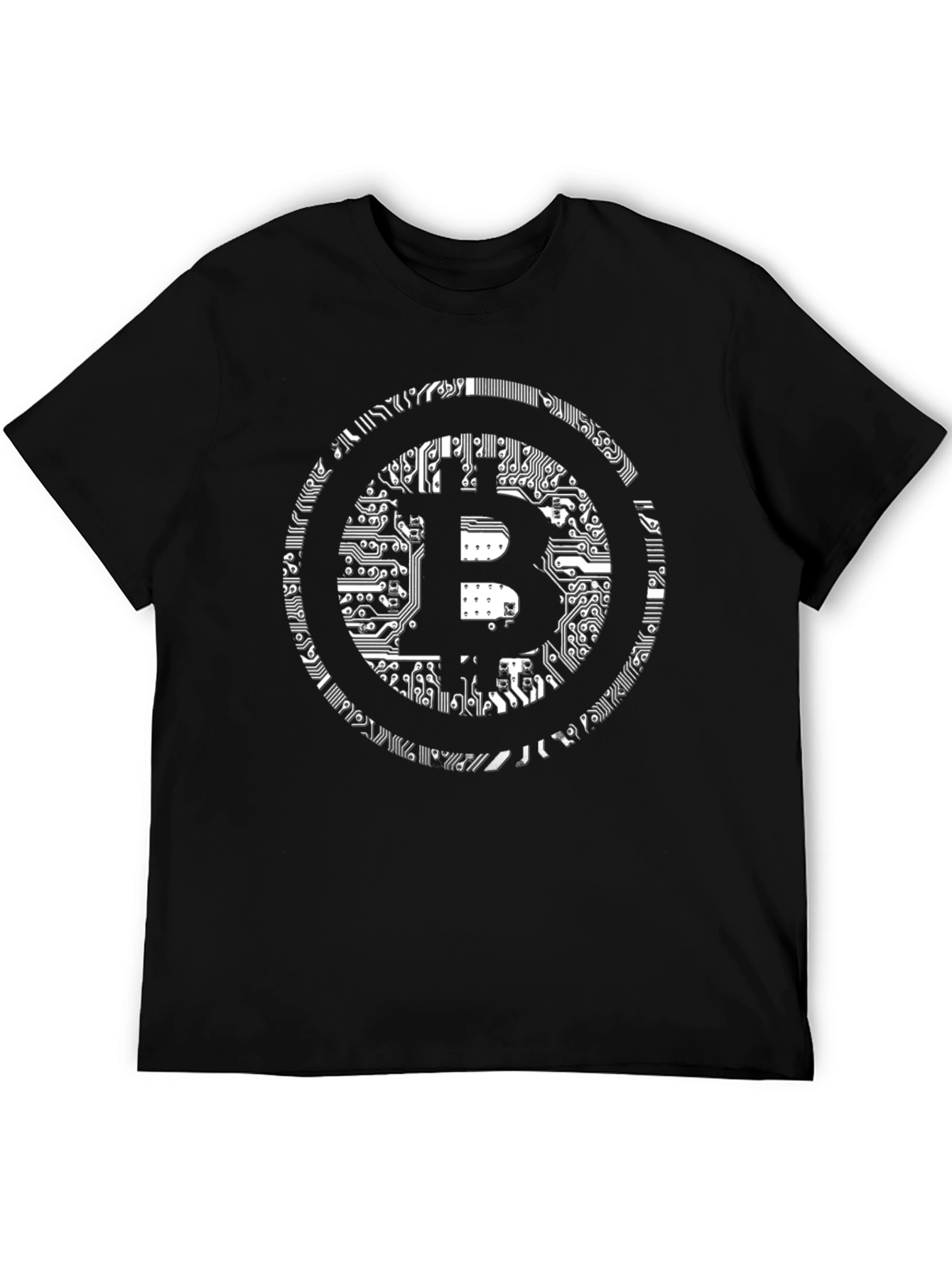 Bitcoin Circuit Board Black T-Shirt