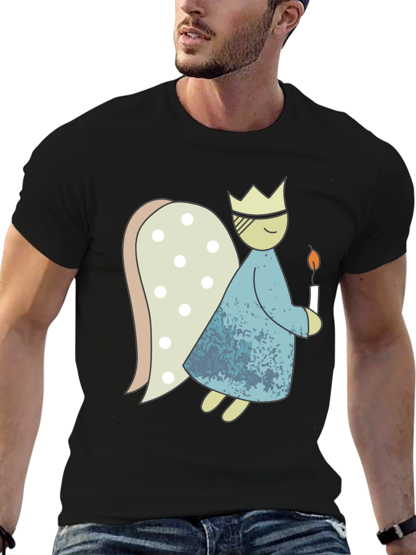 Whimsical Angel T-Shirt - Unique Graphic Tee