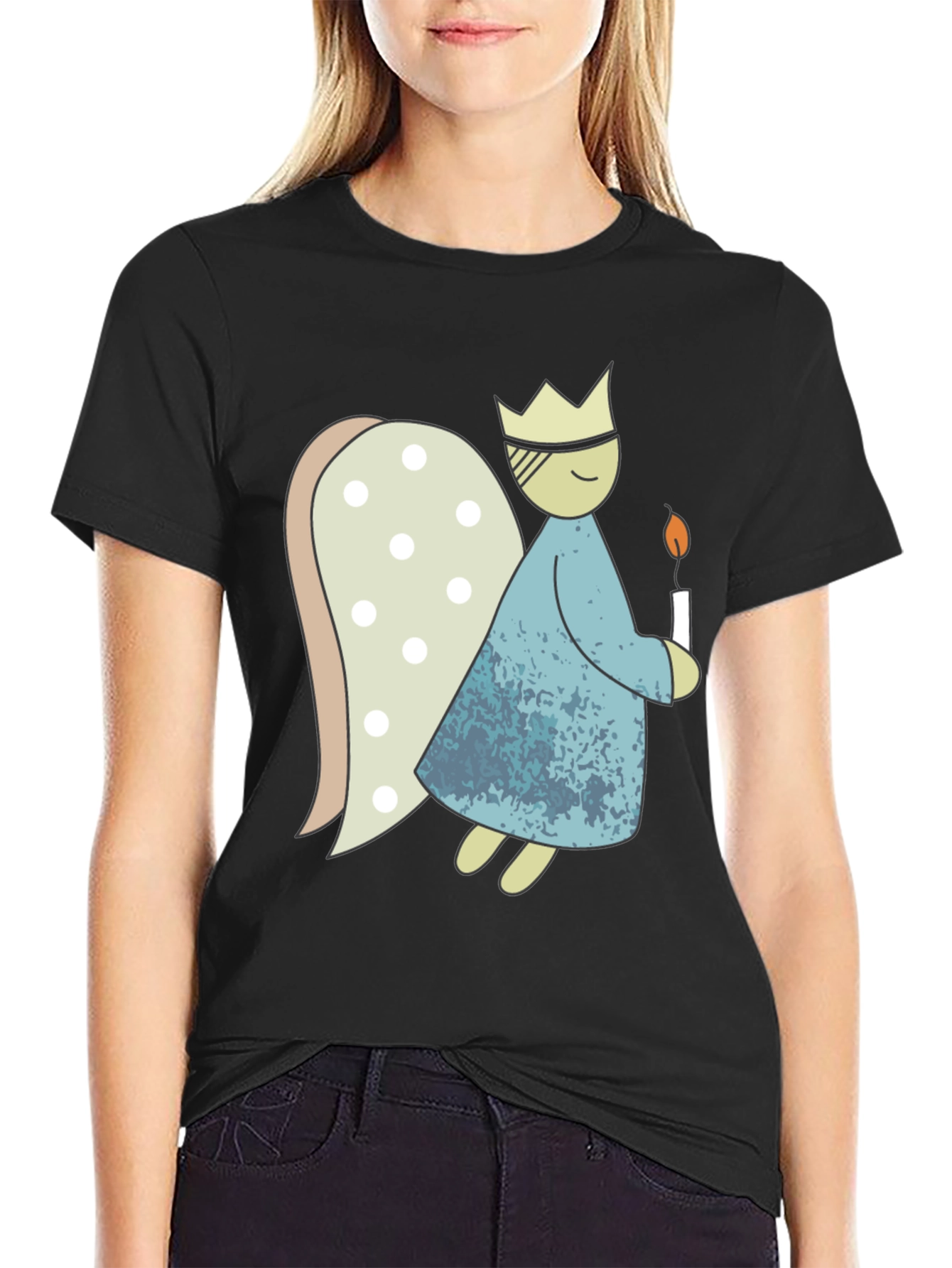 Whimsical Angel T-Shirt - Unique Graphic Tee