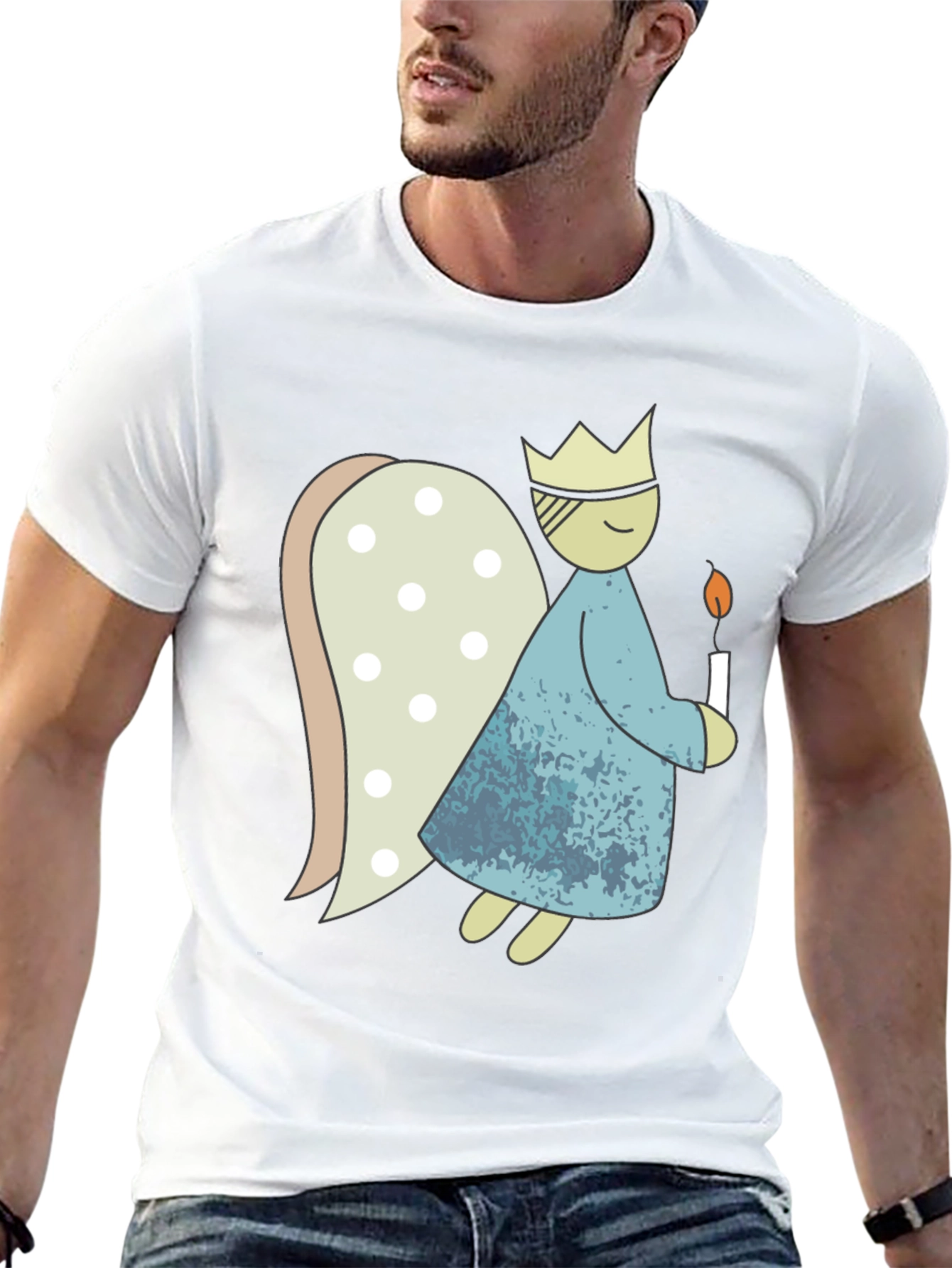 Whimsical Angel T-Shirt - Unique Graphic Tee