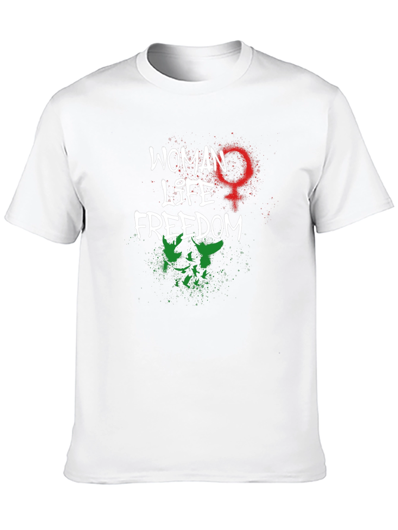 Woman Life Freedom T-Shirt - Empowering Graphic Tee