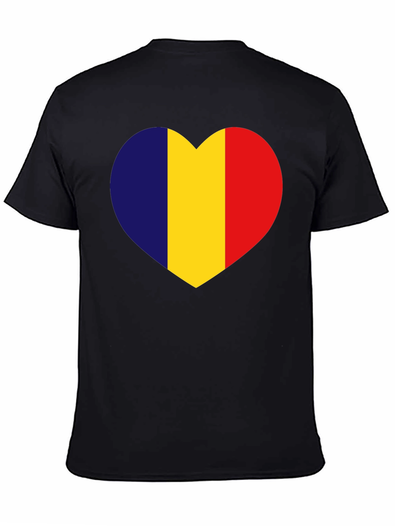 Romania Flag Heart T-Shirt - Show Your Love!